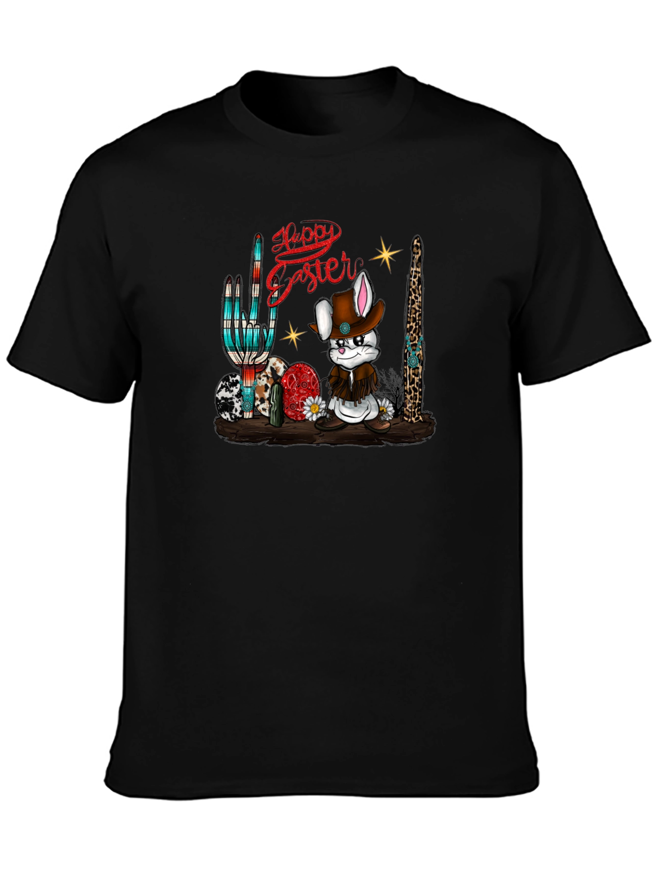 Happy Easter Cowboy Bunny T-Shirt