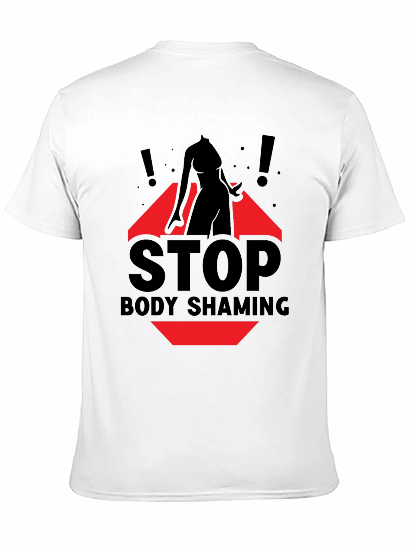 Stop Body Shaming Graphic Tee - Black