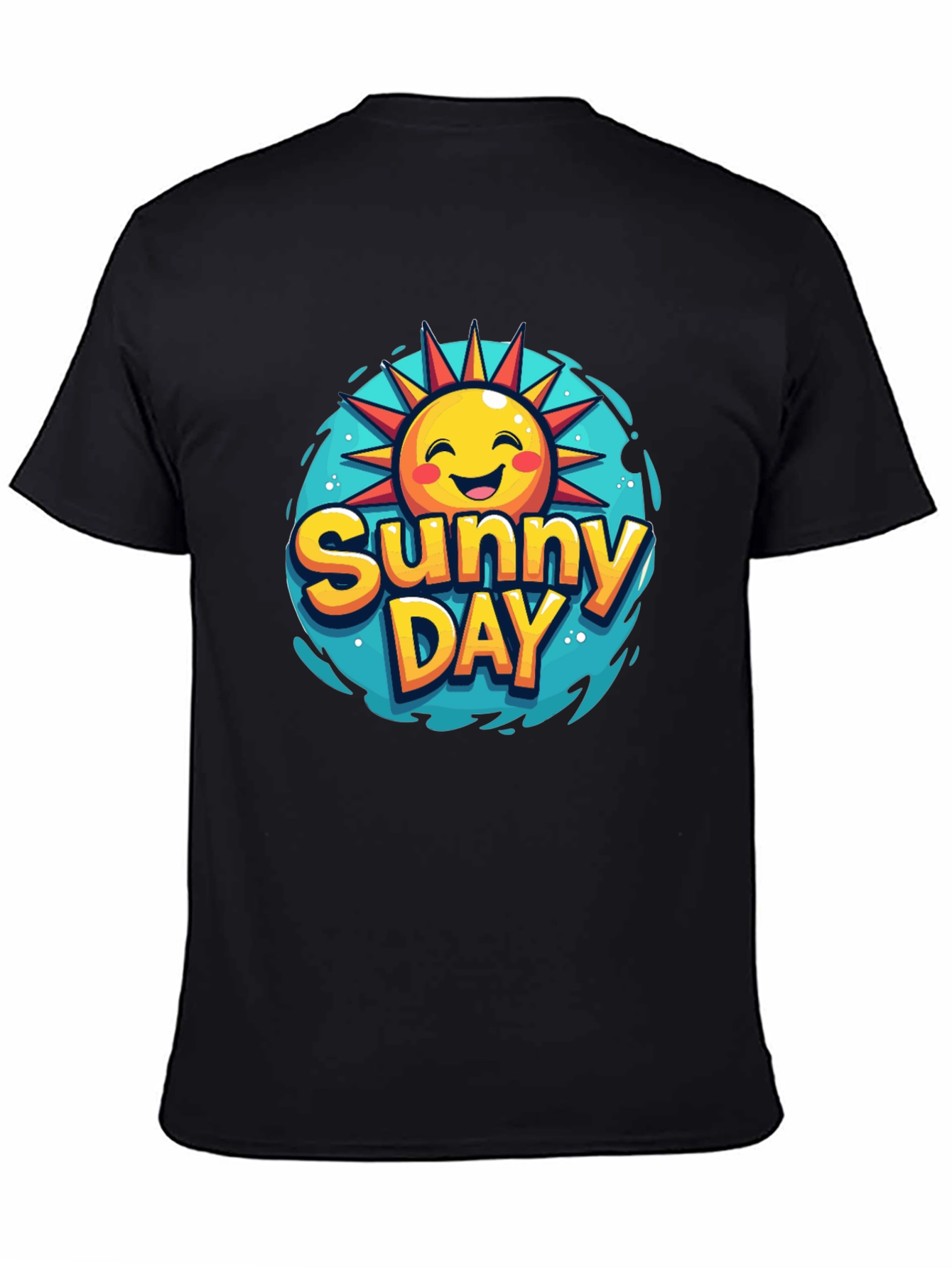 Sunny Day Graphic T-Shirt - Black