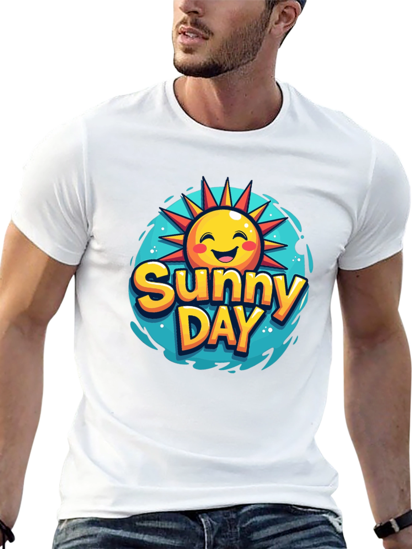 Sunny Day Graphic T-Shirt - Black