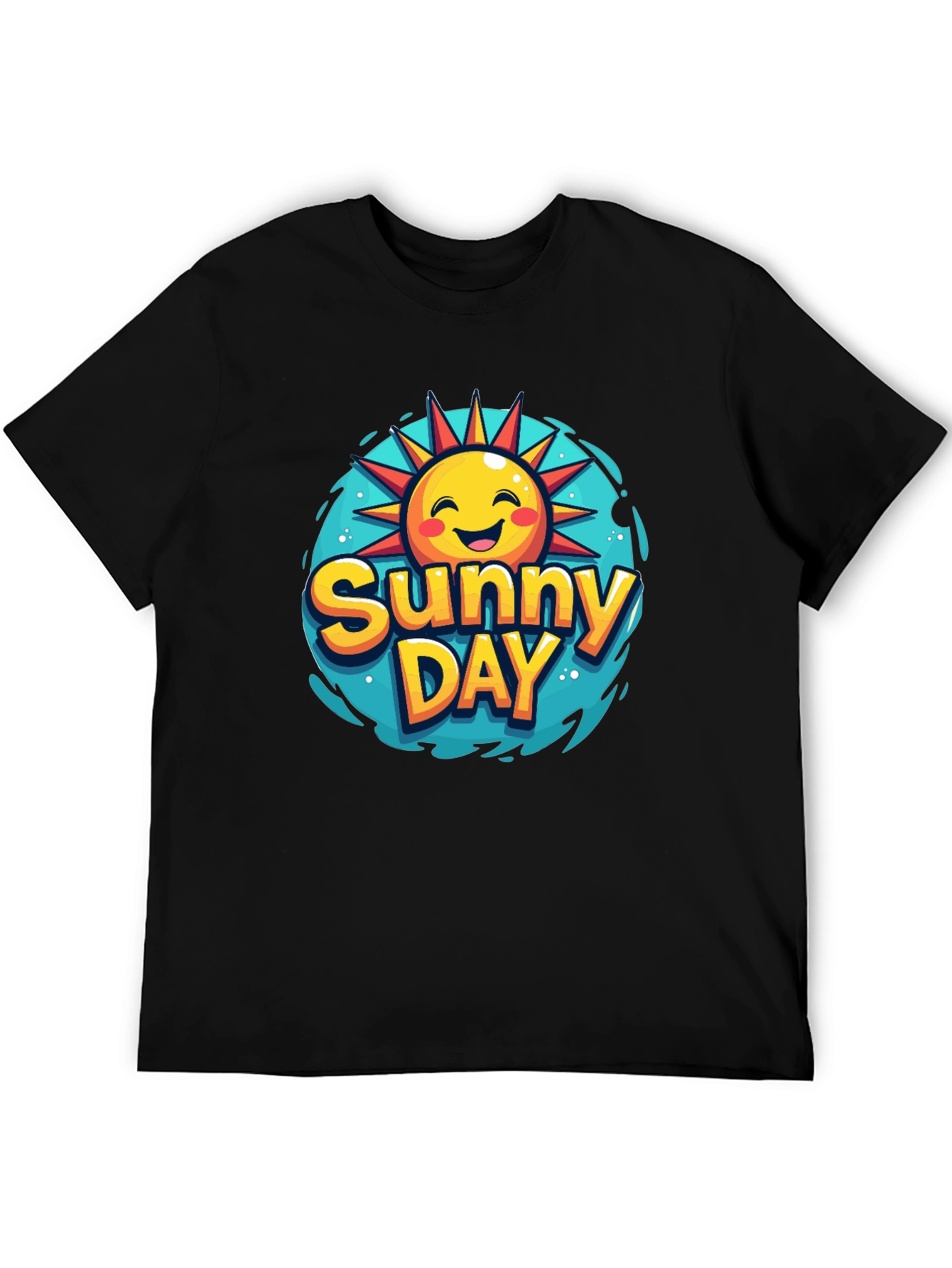 Sunny Day Graphic T-Shirt - Black