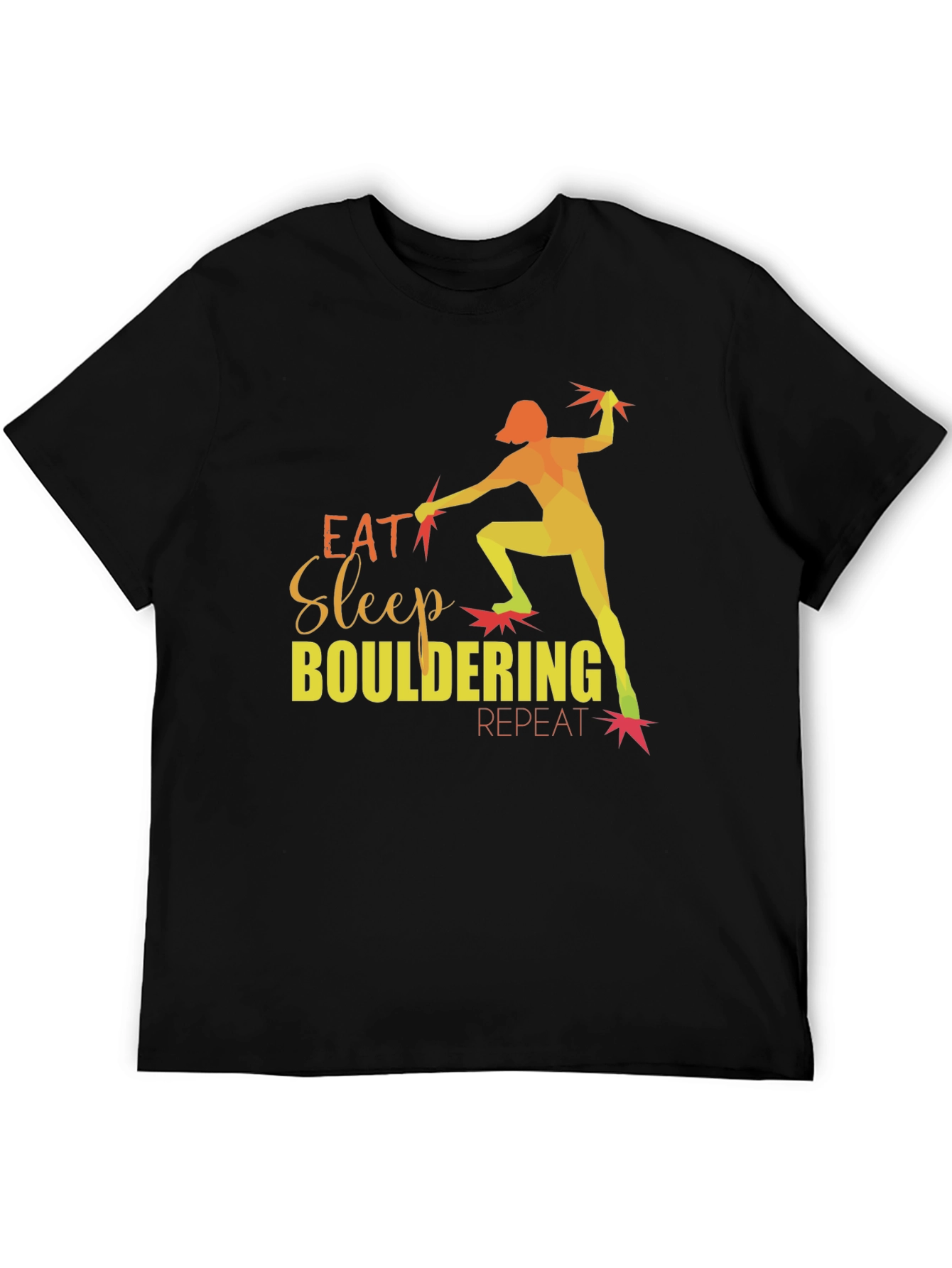 Eat Sleep Bouldering Repeat Graphic T-Shirt