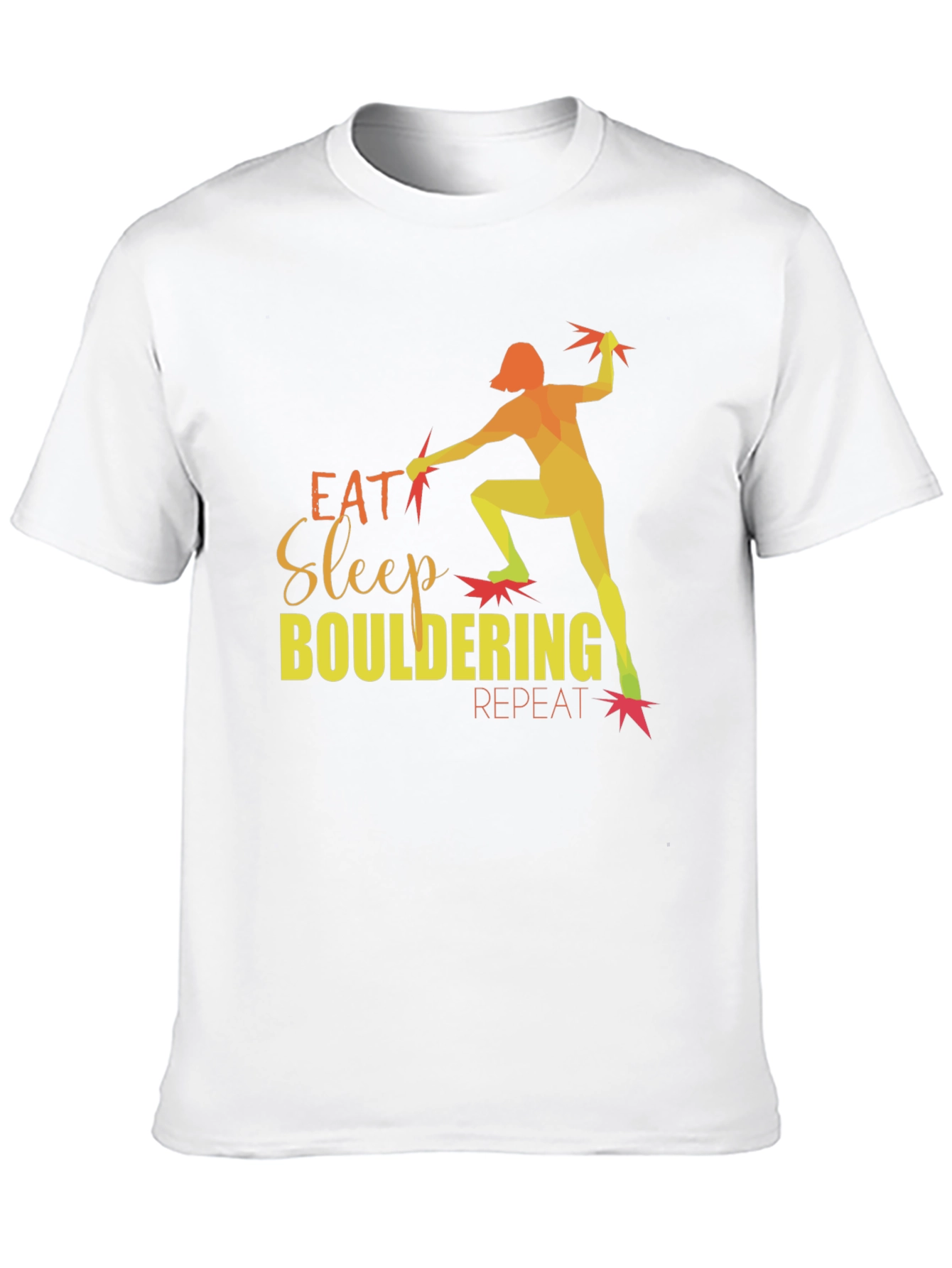 Eat Sleep Bouldering Repeat Graphic T-Shirt
