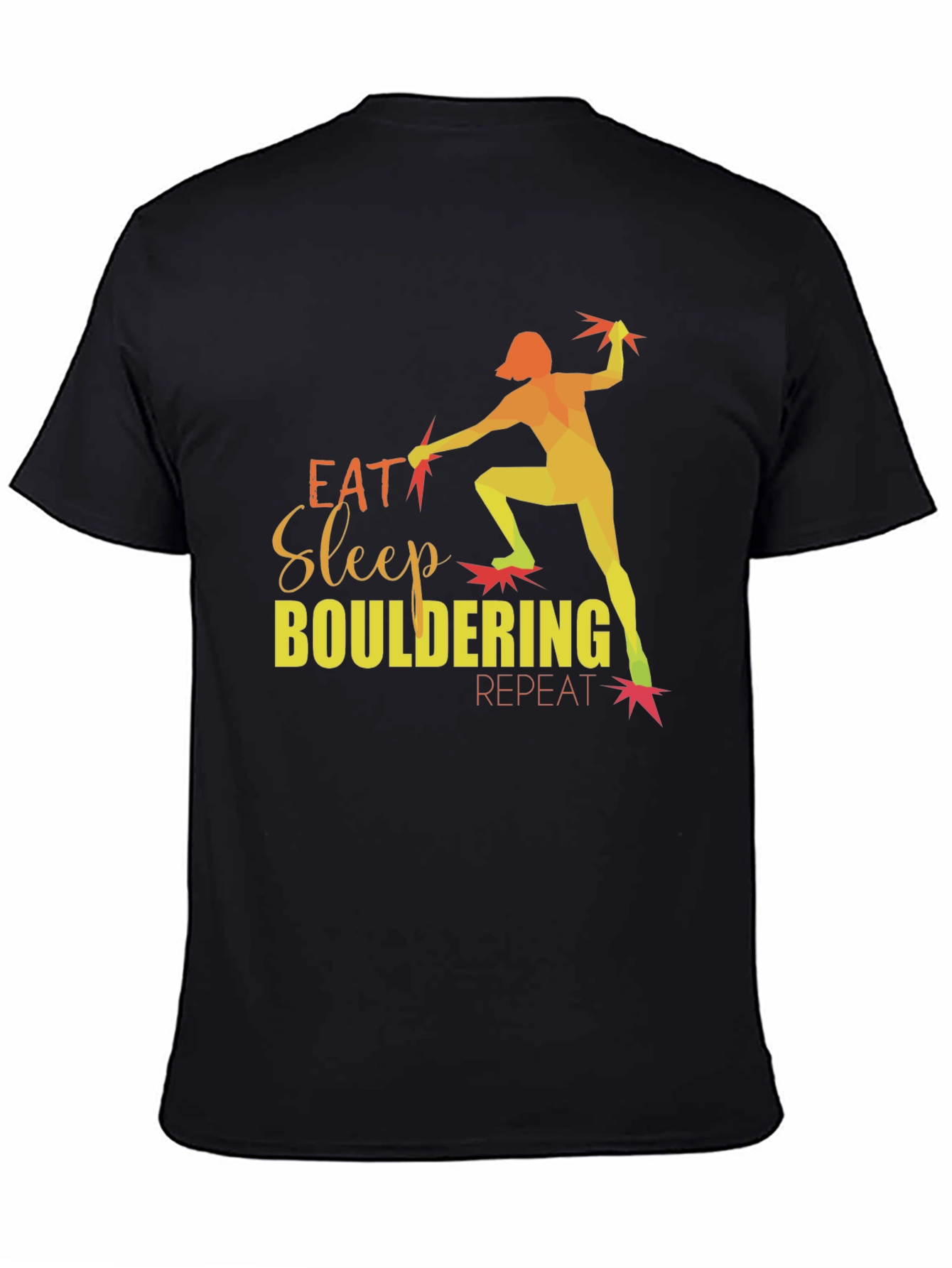 Eat Sleep Bouldering Repeat Graphic T-Shirt