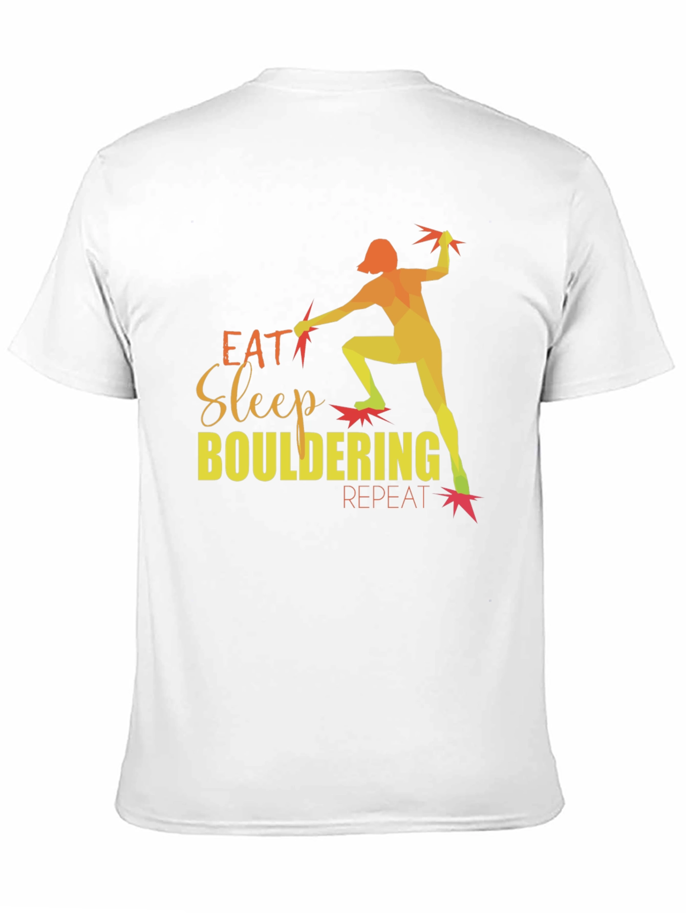 Eat Sleep Bouldering Repeat Graphic T-Shirt