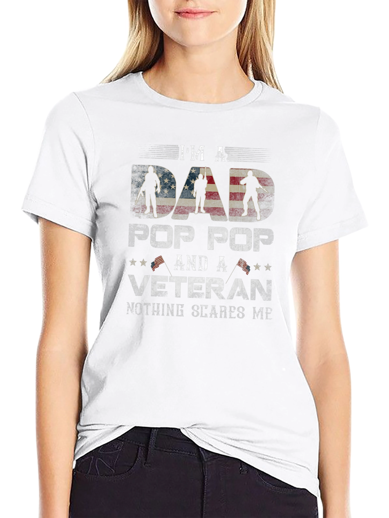 Im a Dad Pop Pop and a Veteran T-Shirt