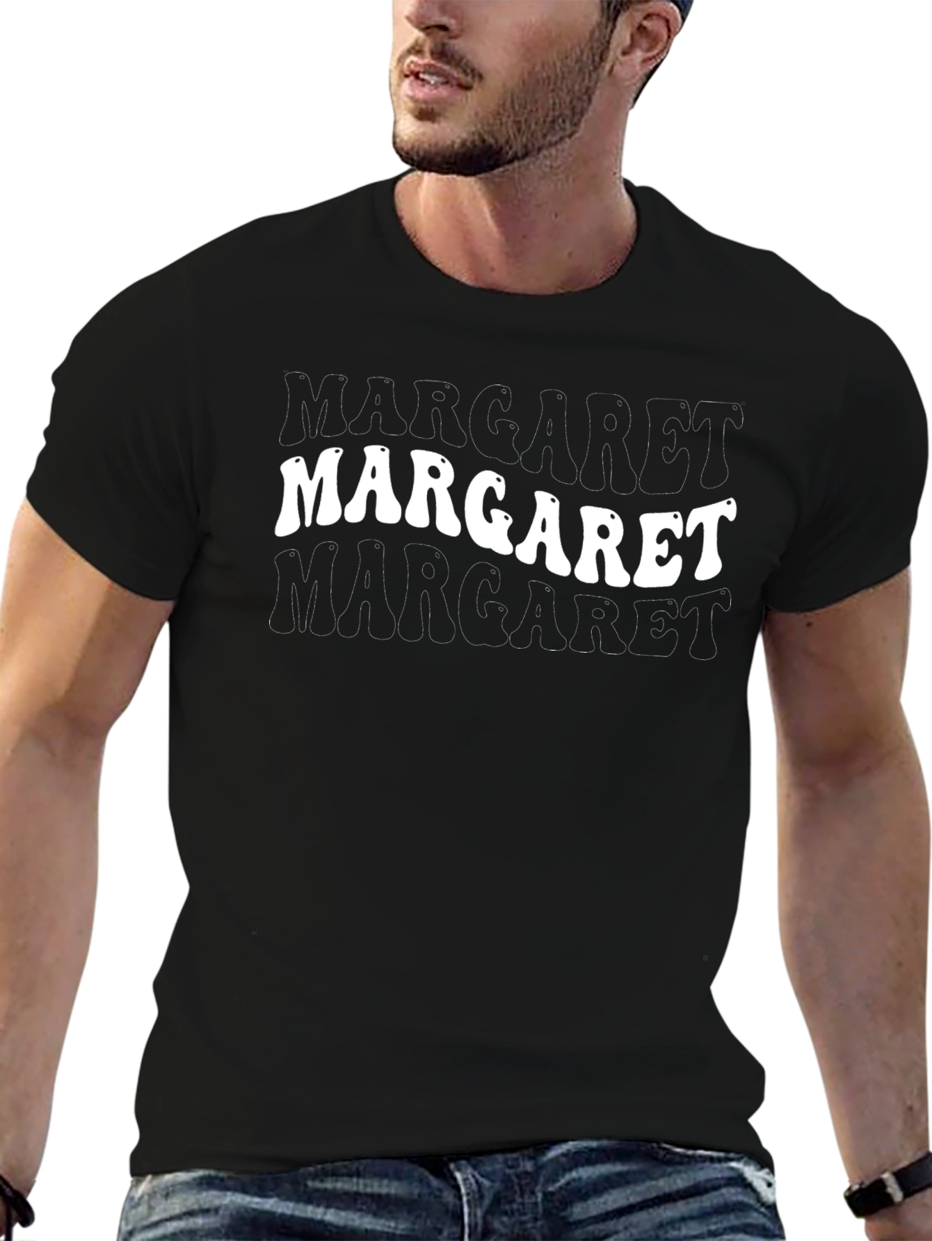 Margaret Graphic Tee - Retro Style - Soft Cotton