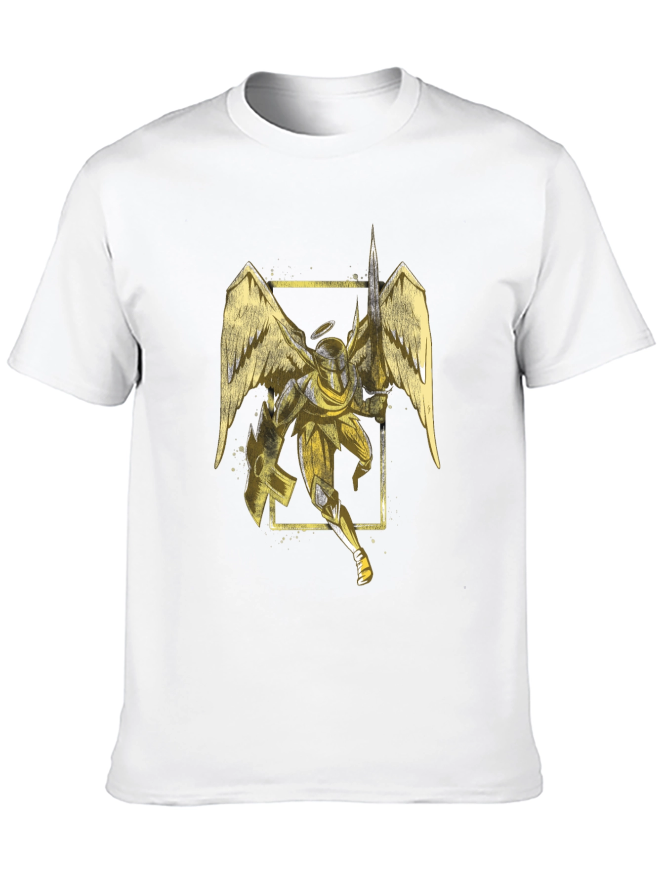 Angel Knight Graphic Tee - Black T-Shirt