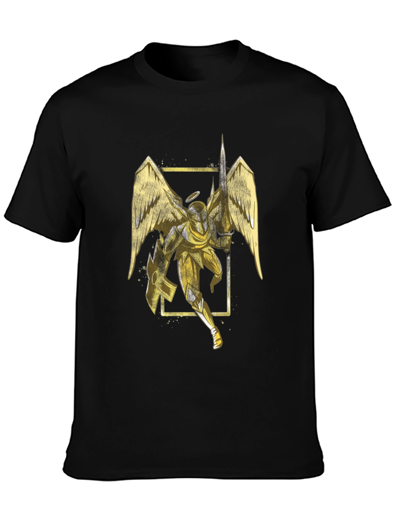 Angel Knight Graphic Tee - Black T-Shirt