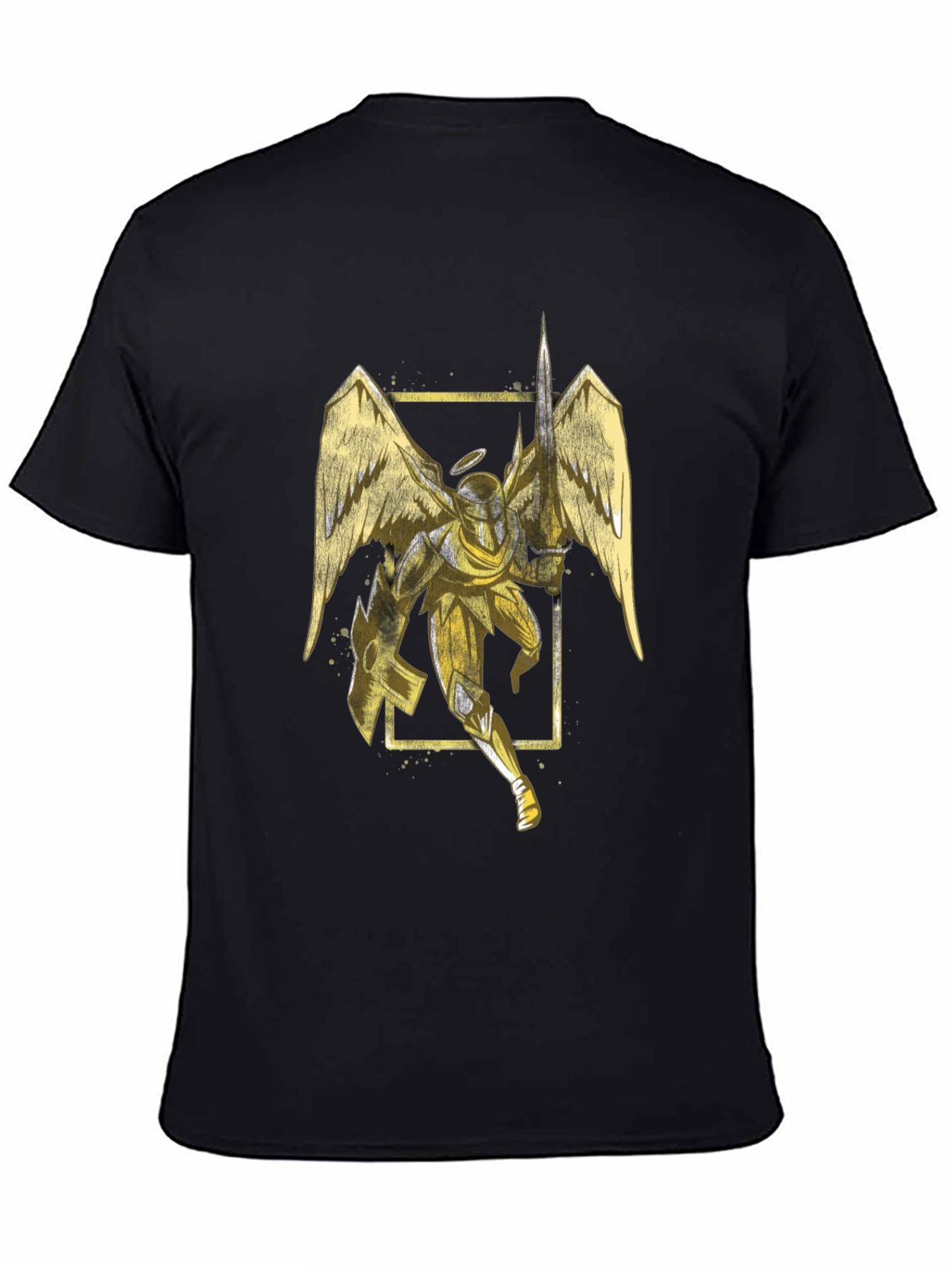 Angel Knight Graphic Tee - Black T-Shirt