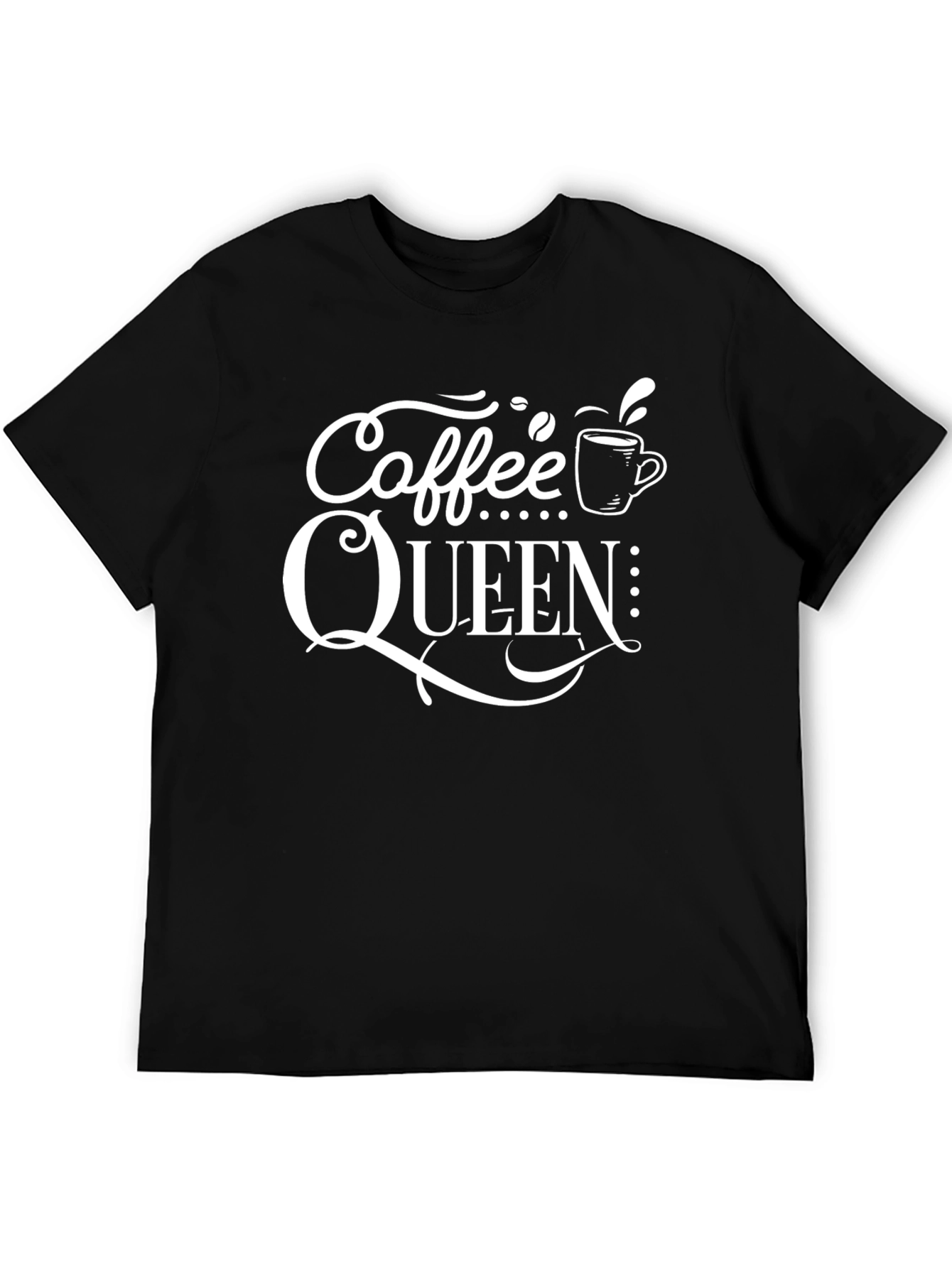 Coffee Queen Graphic T-Shirt - Black