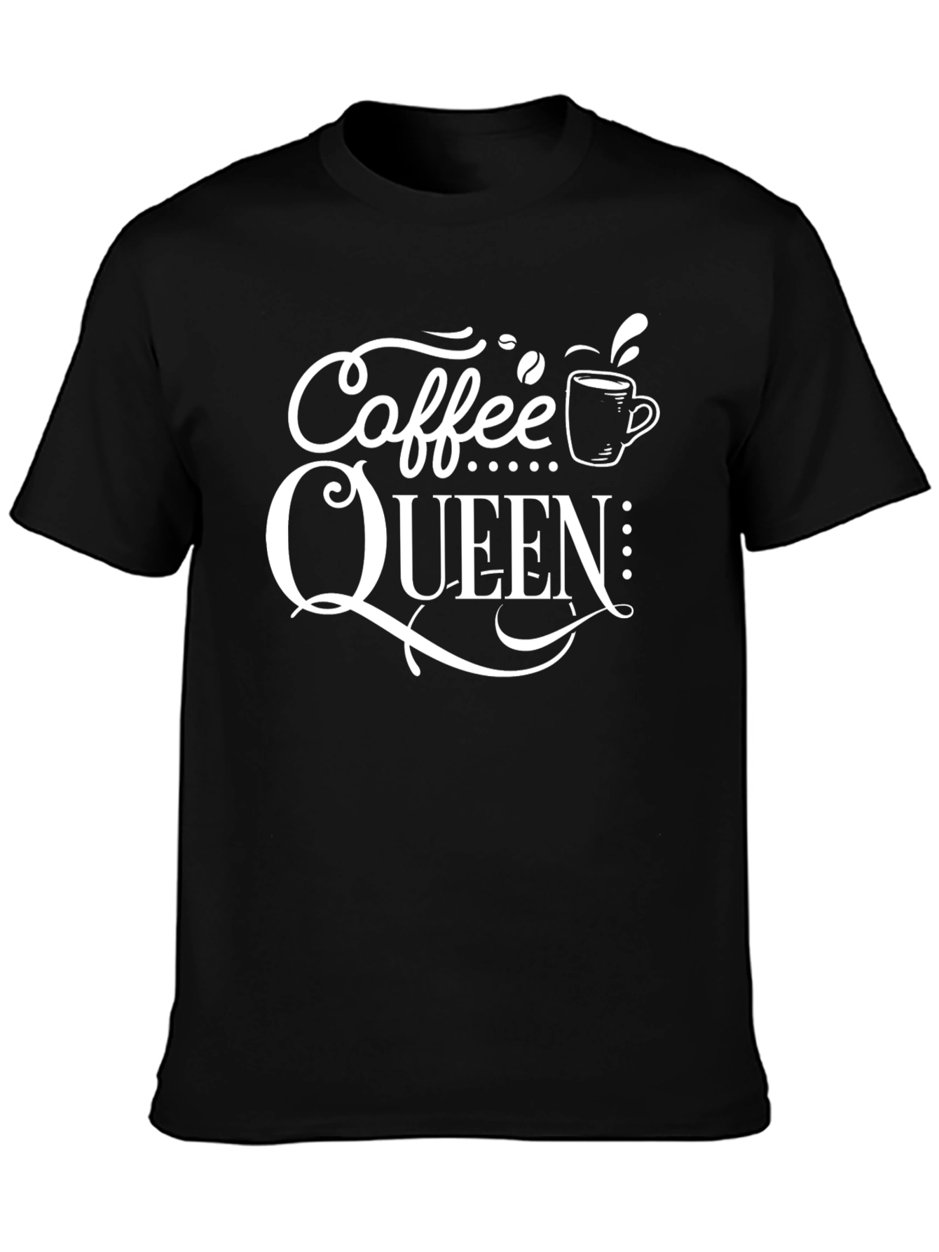 Coffee Queen Graphic T-Shirt - Black
