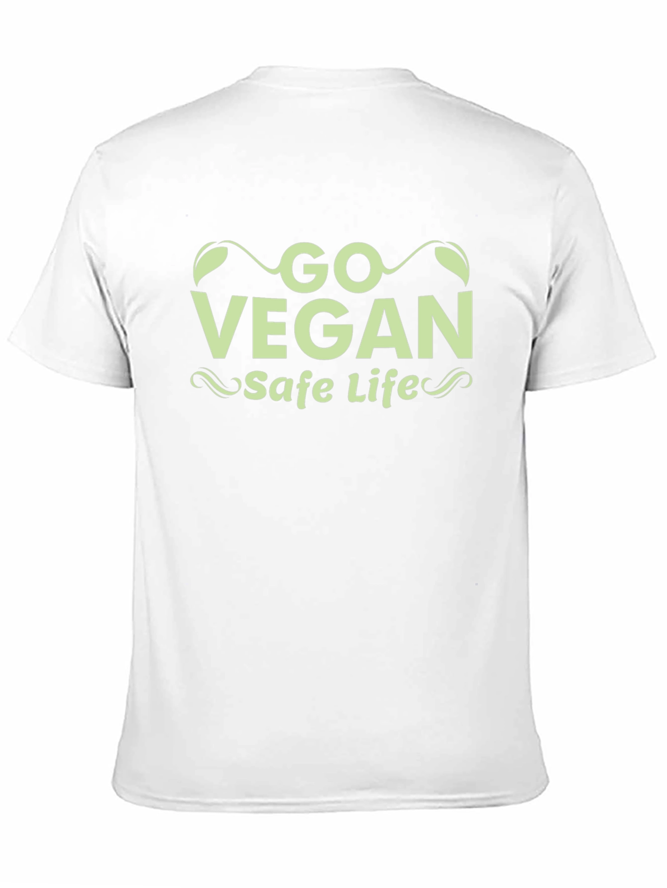Go Vegan Safe Life Black T-Shirt