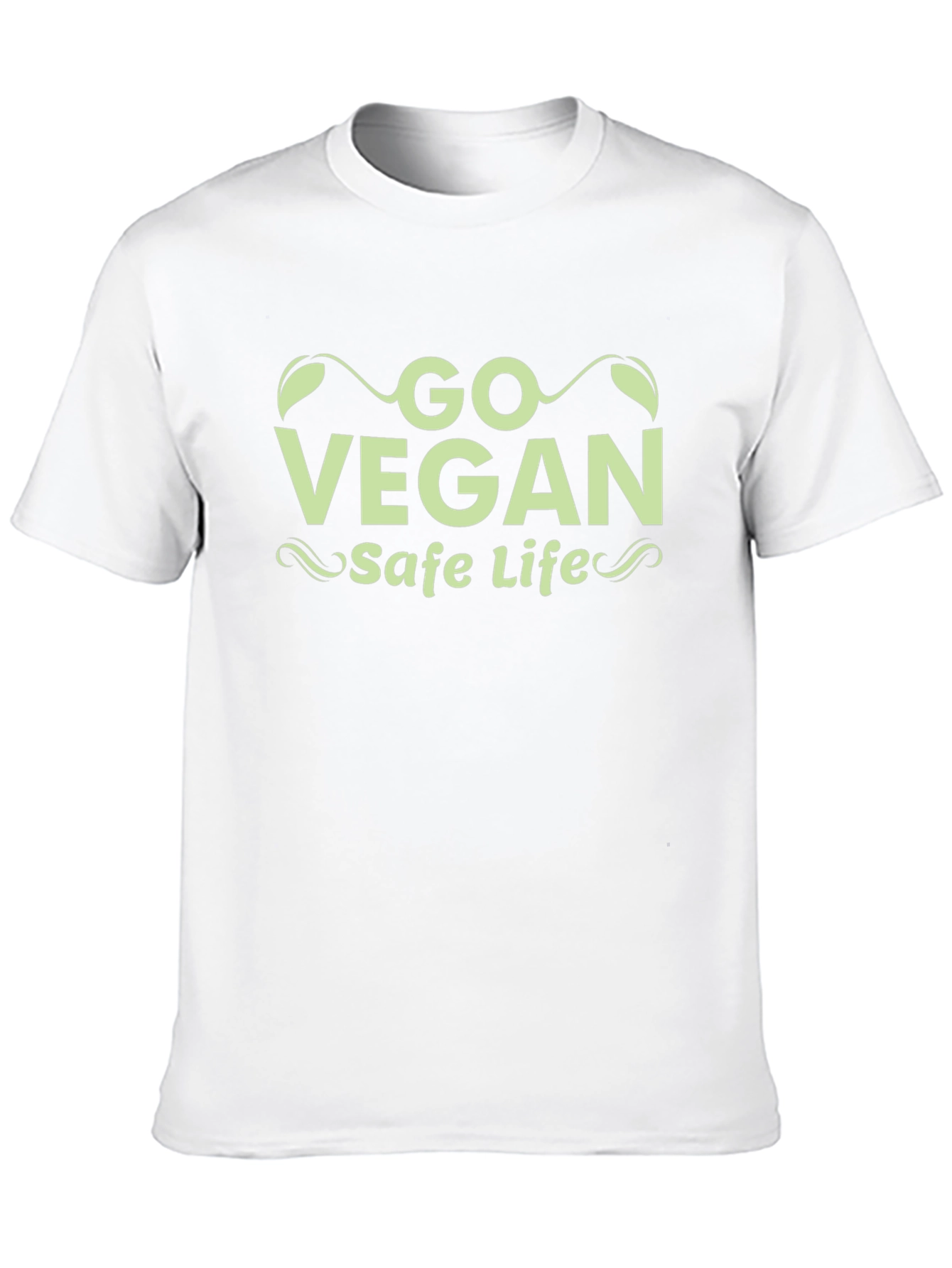 Go Vegan Safe Life Black T-Shirt