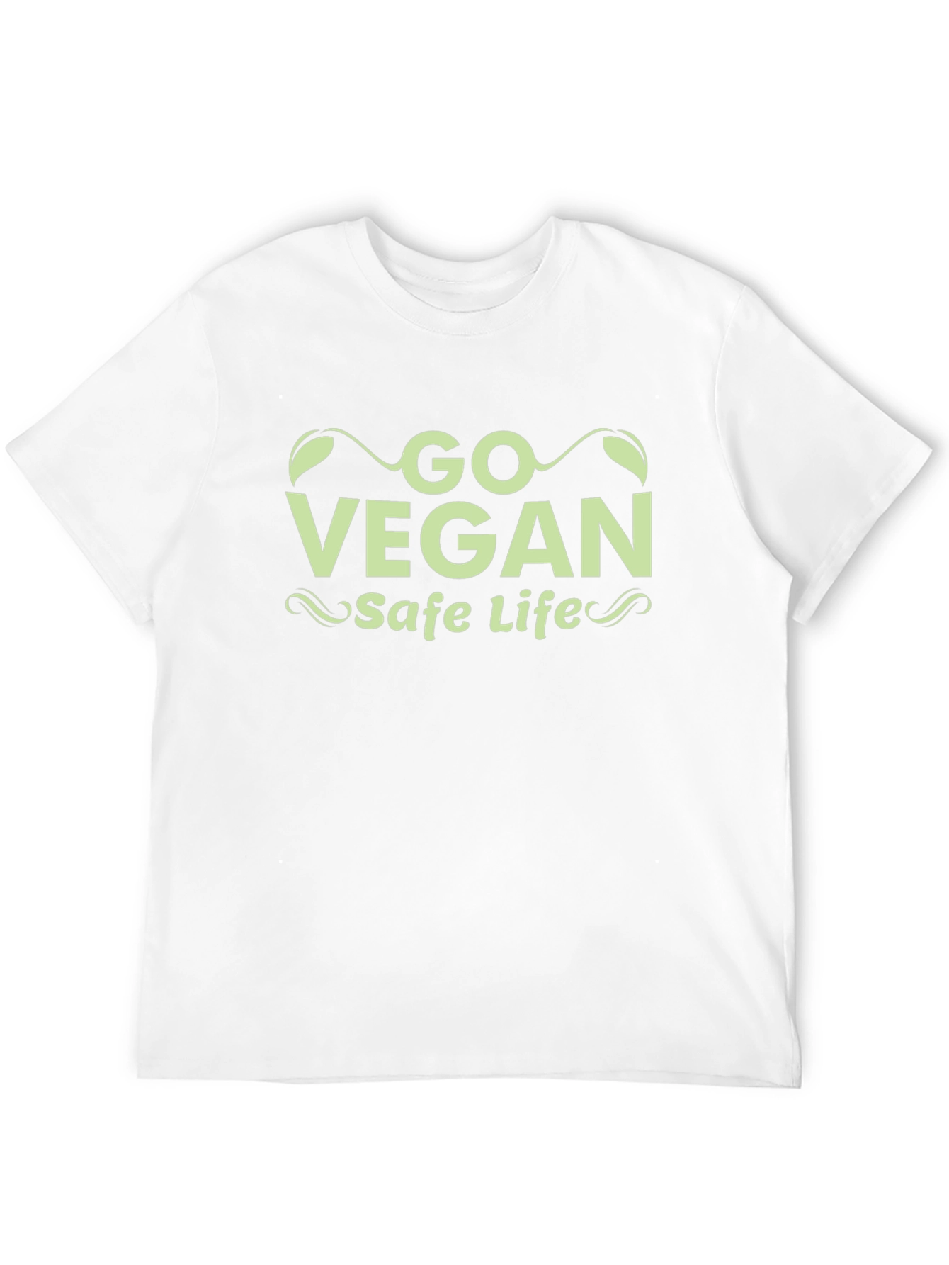 Go Vegan Safe Life Black T-Shirt