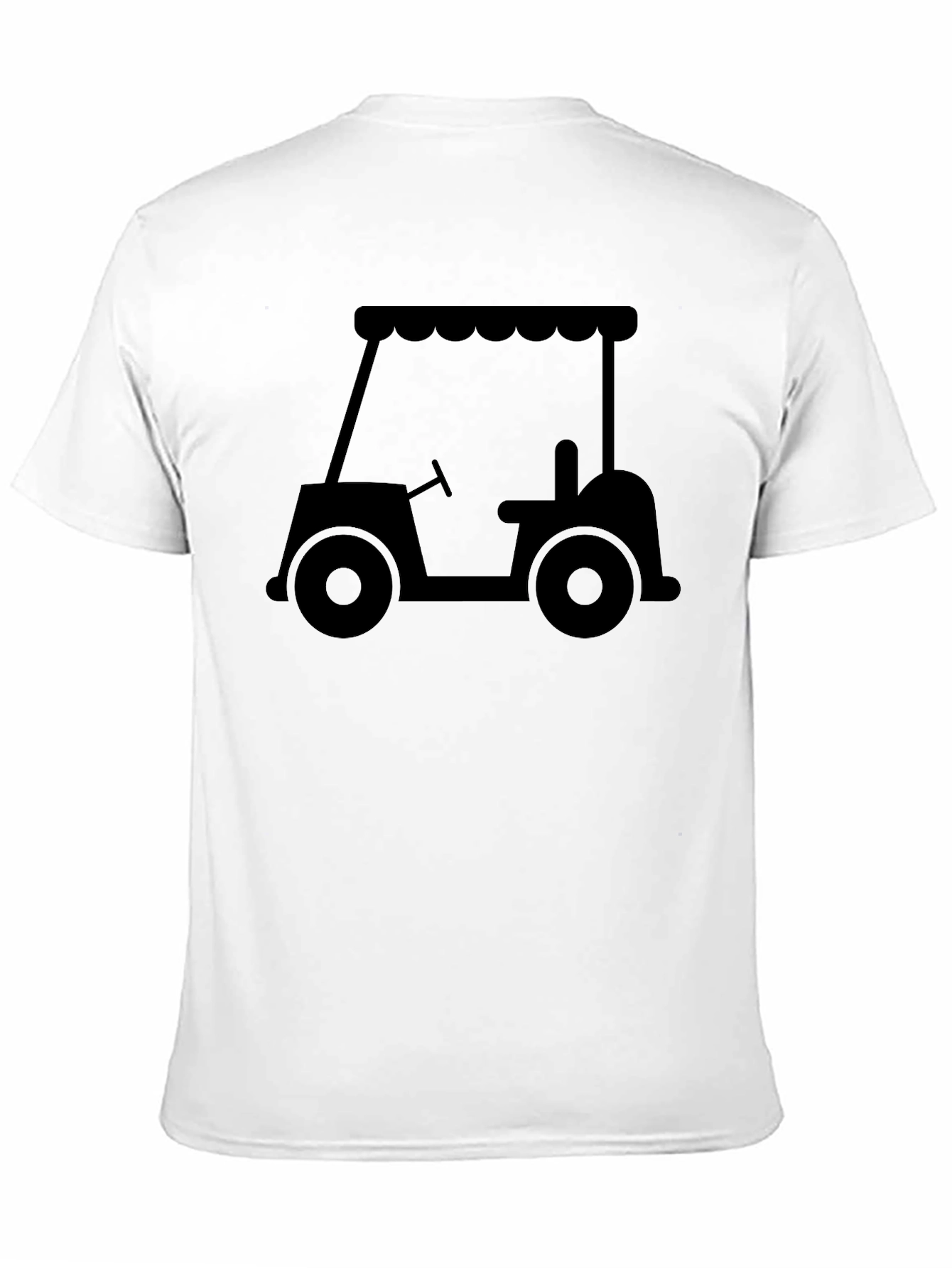 Golf Cart Graphic T-Shirt - Black Casual Tee
