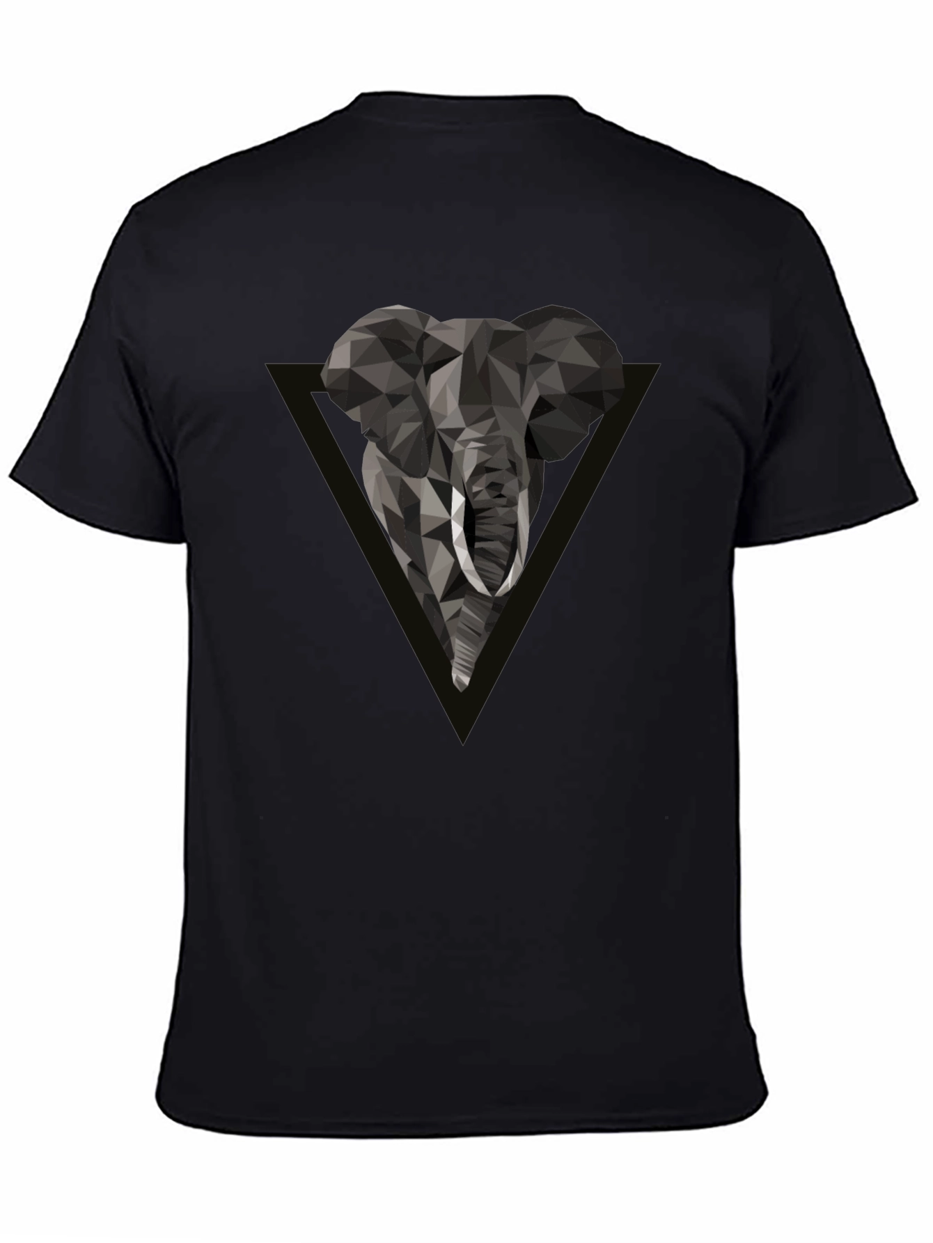 Geometric Elephant Tee - Modern Graphic Print