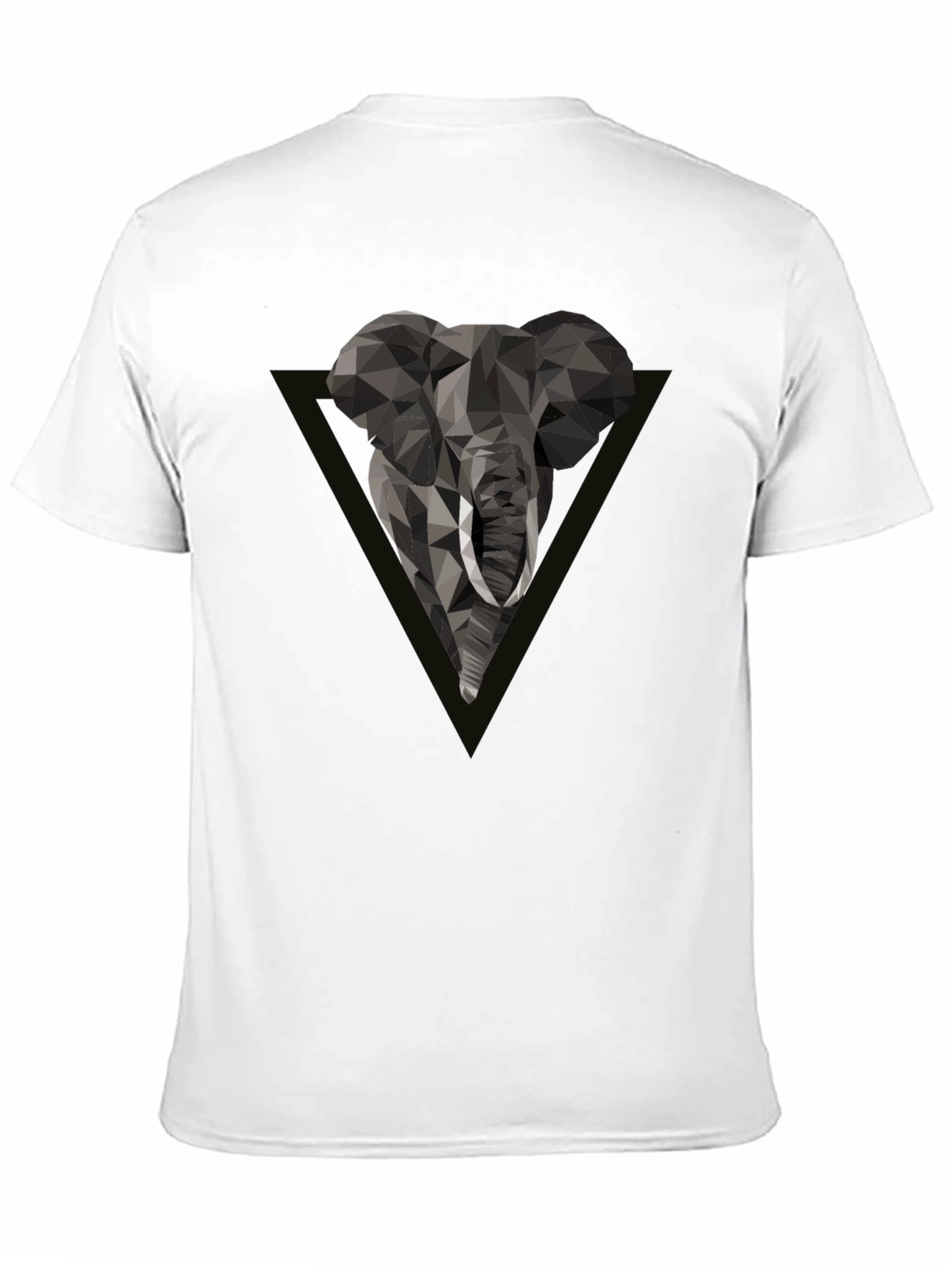 Geometric Elephant Tee - Modern Graphic Print