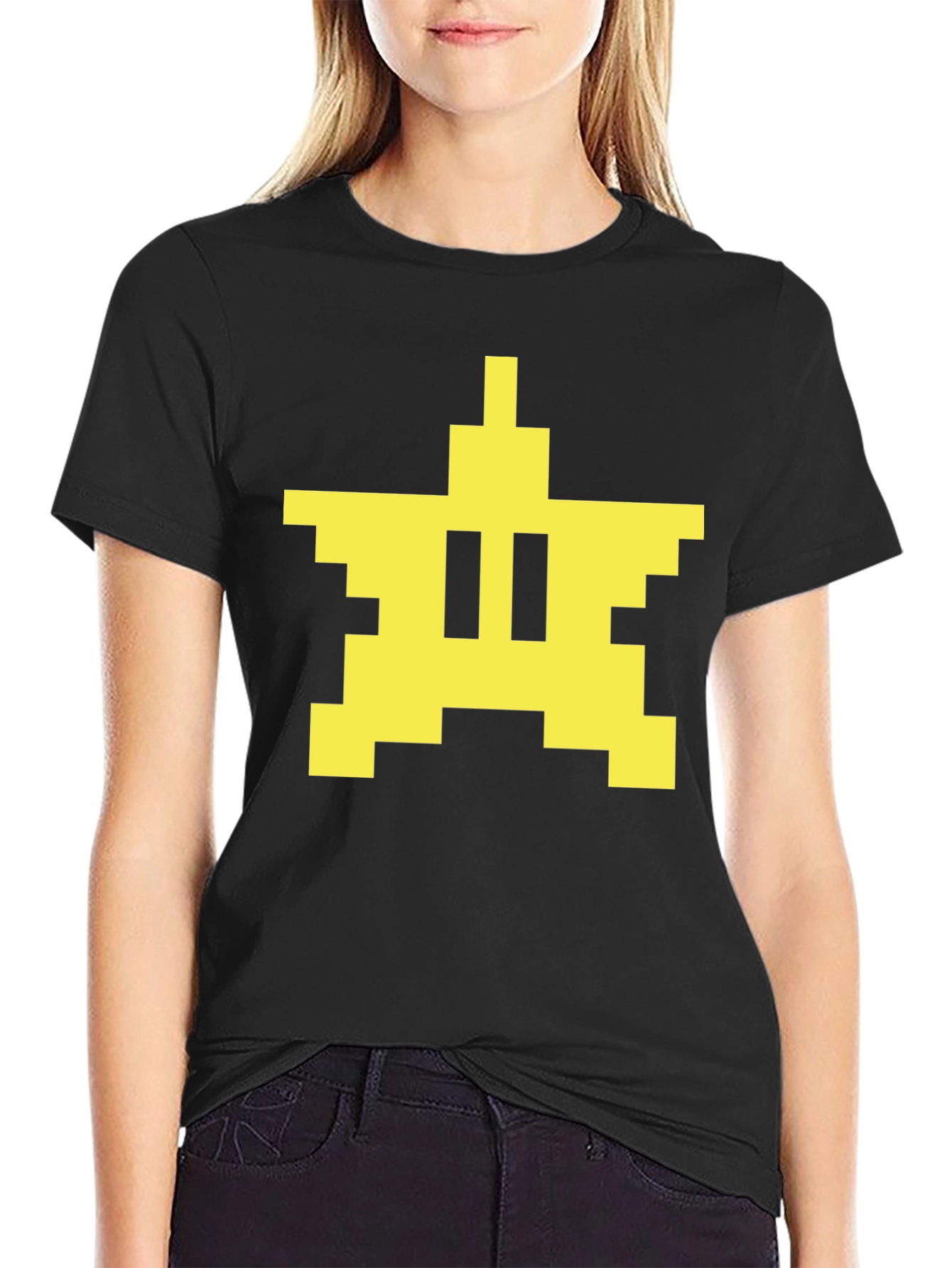 Retro 8-Bit Star T-Shirt - Pixelated Style!