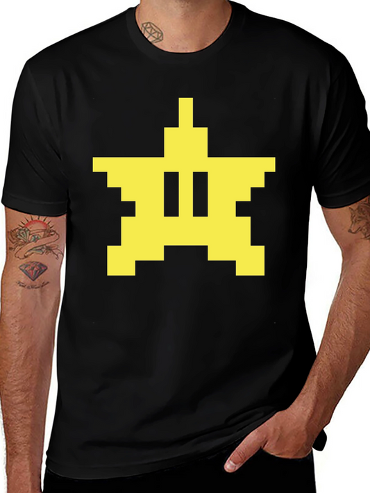 Retro 8-Bit Star T-Shirt - Pixelated Style!
