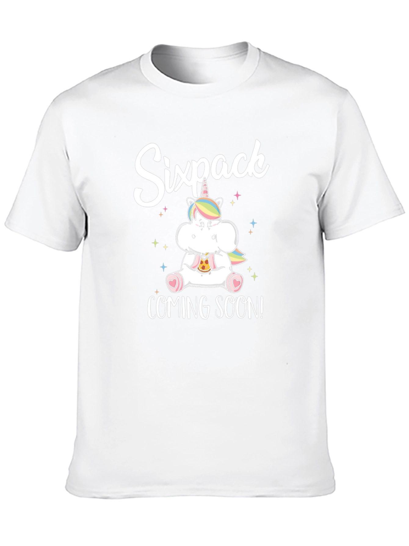 Sixpack Coming Soon Unicorn T-Shirt