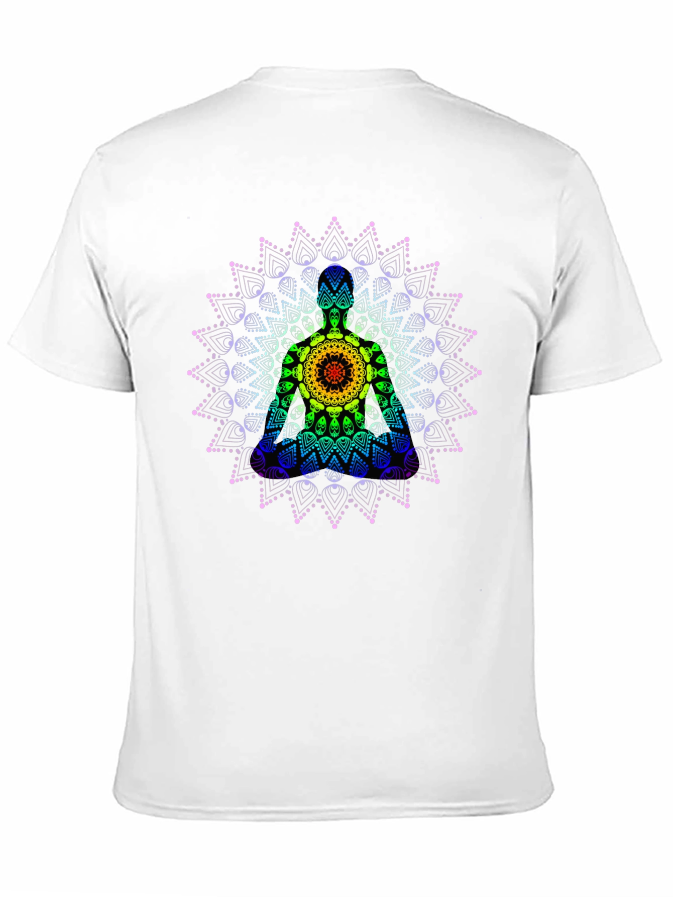 Rainbow Mandala Graphic Tee - Stylish Comfort