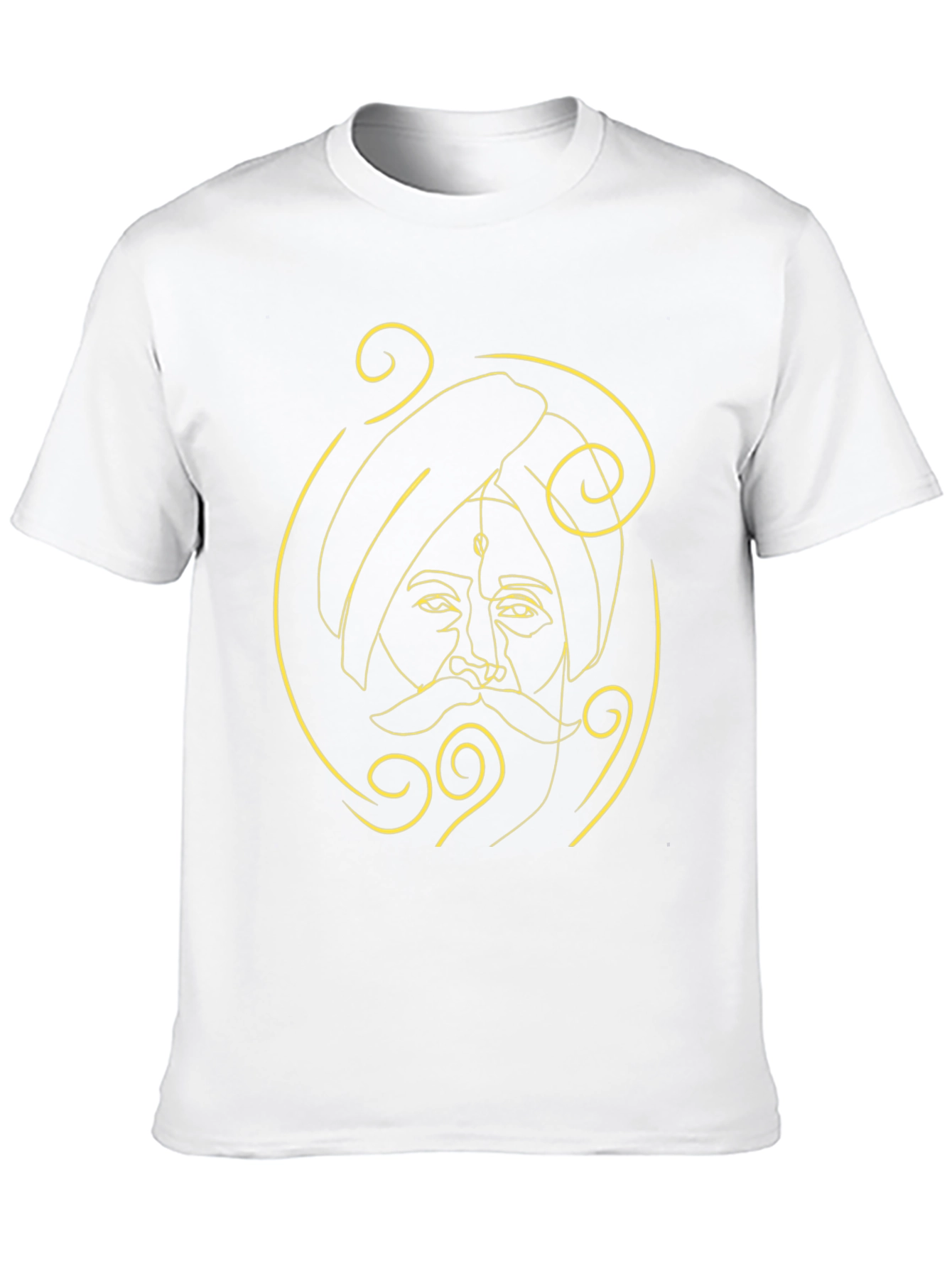 Minimalist Sikh Man Portrait T-Shirt
