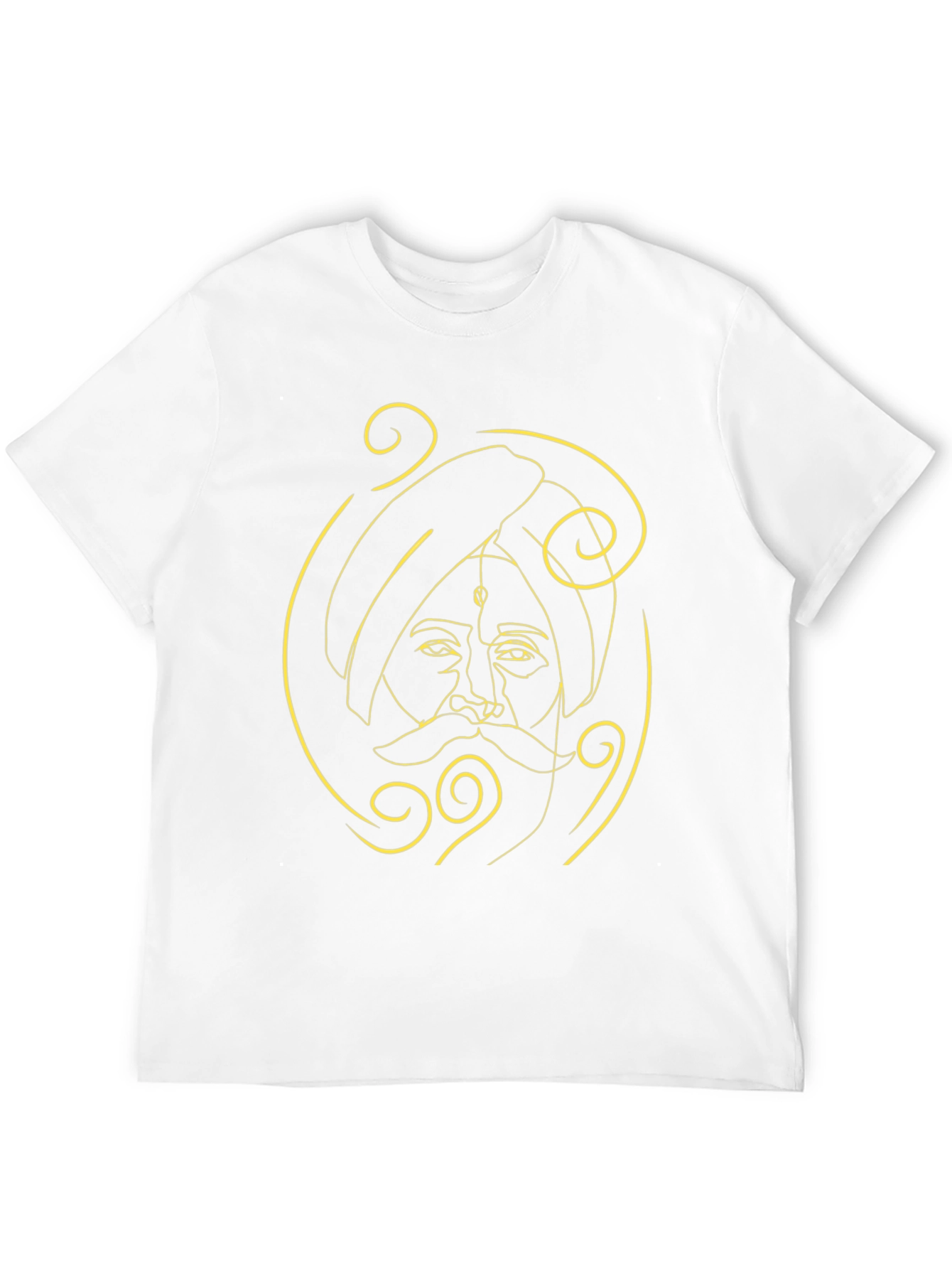 Minimalist Sikh Man Portrait T-Shirt