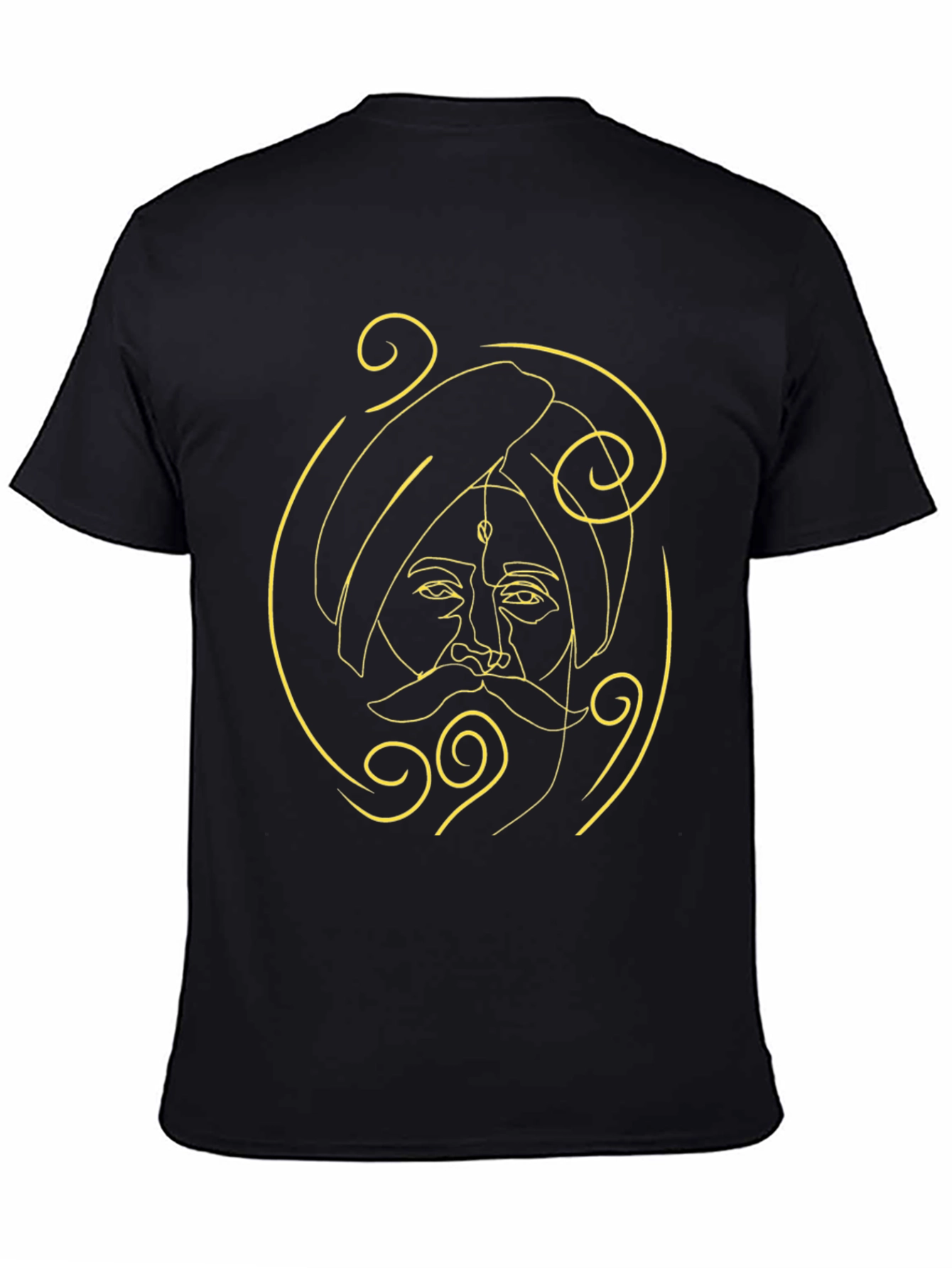 Minimalist Sikh Man Portrait T-Shirt