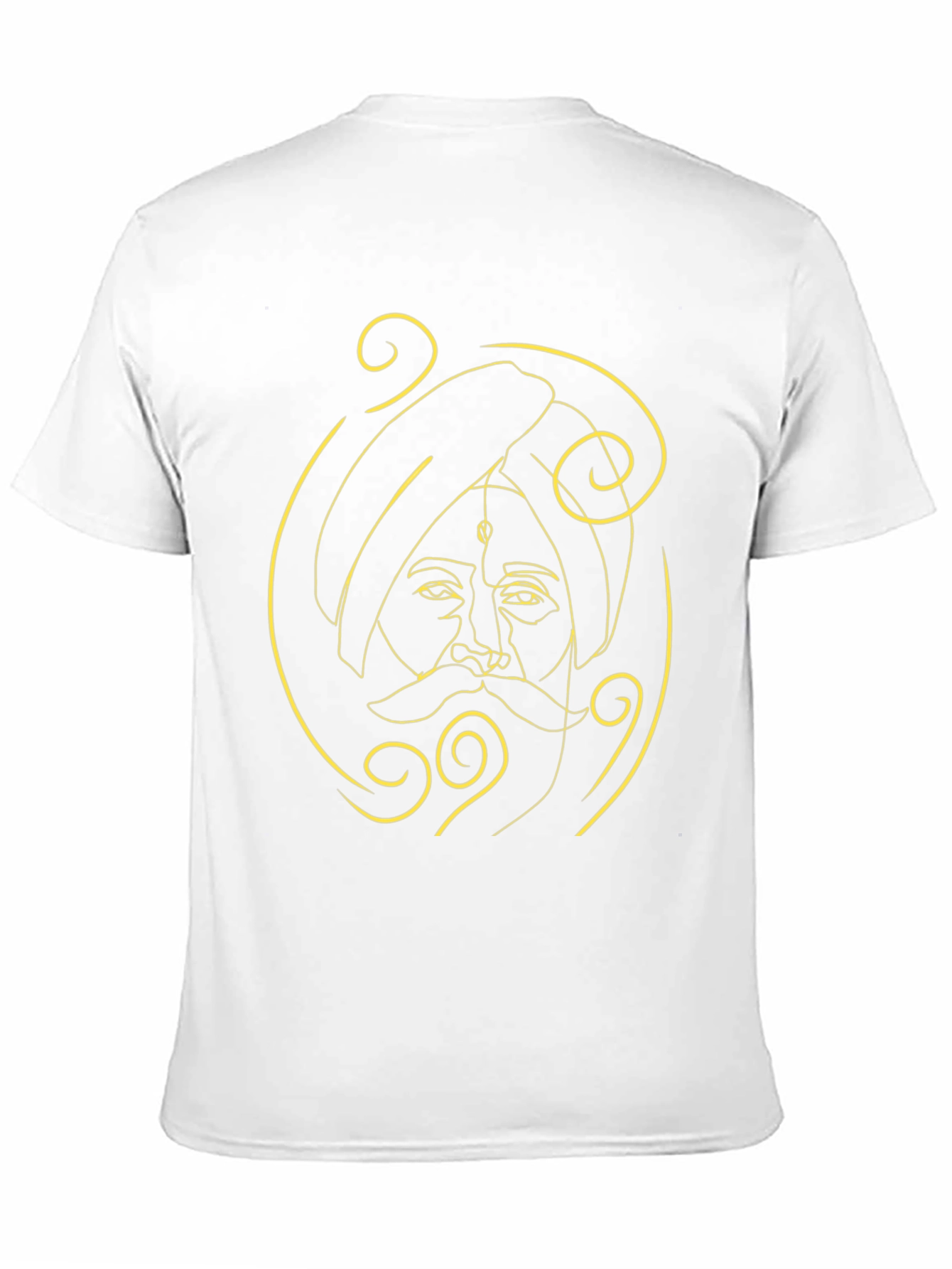 Minimalist Sikh Man Portrait T-Shirt