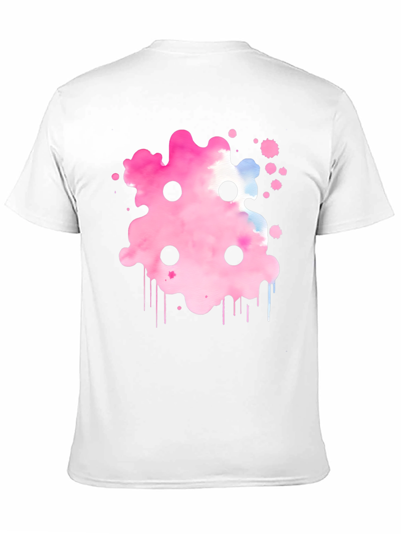 Abstract Pink Ink Splatter T-Shirt