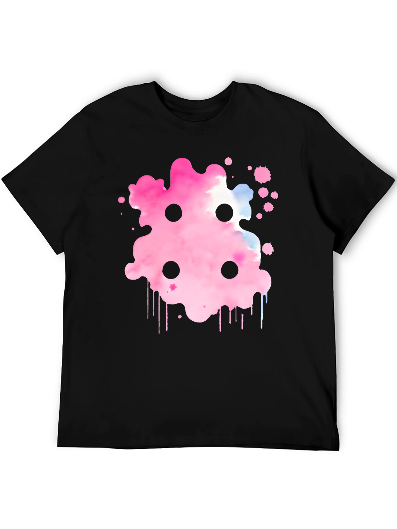 Abstract Pink Ink Splatter T-Shirt