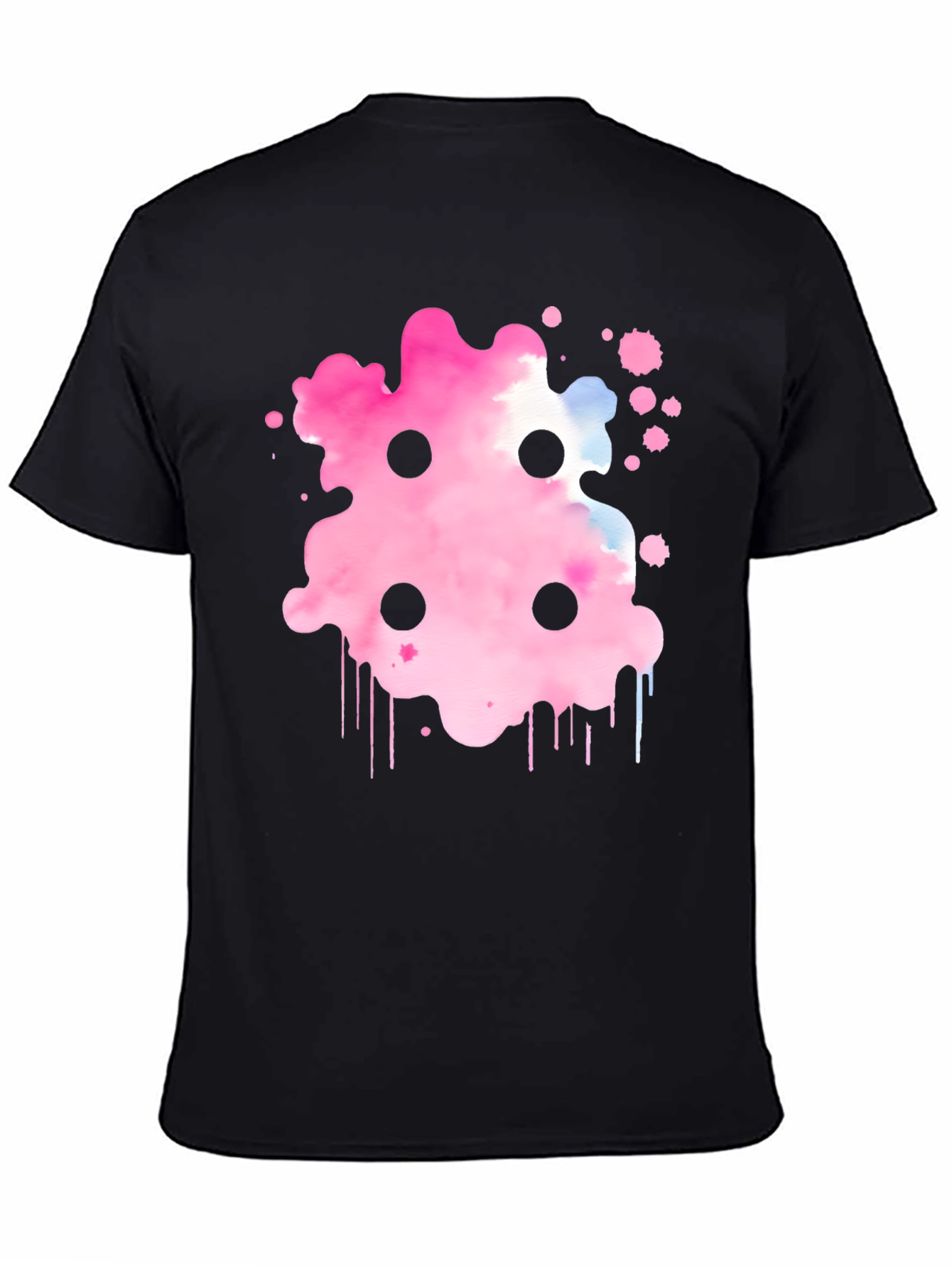 Abstract Pink Ink Splatter T-Shirt