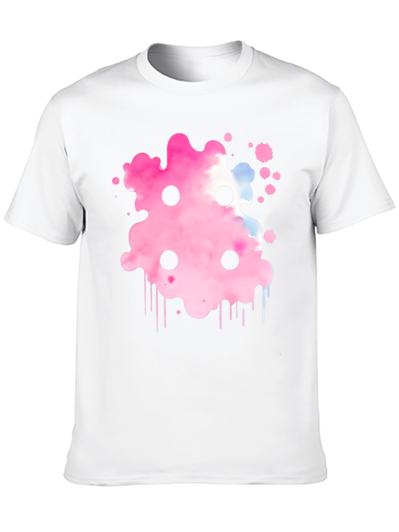 Abstract Pink Ink Splatter T-Shirt