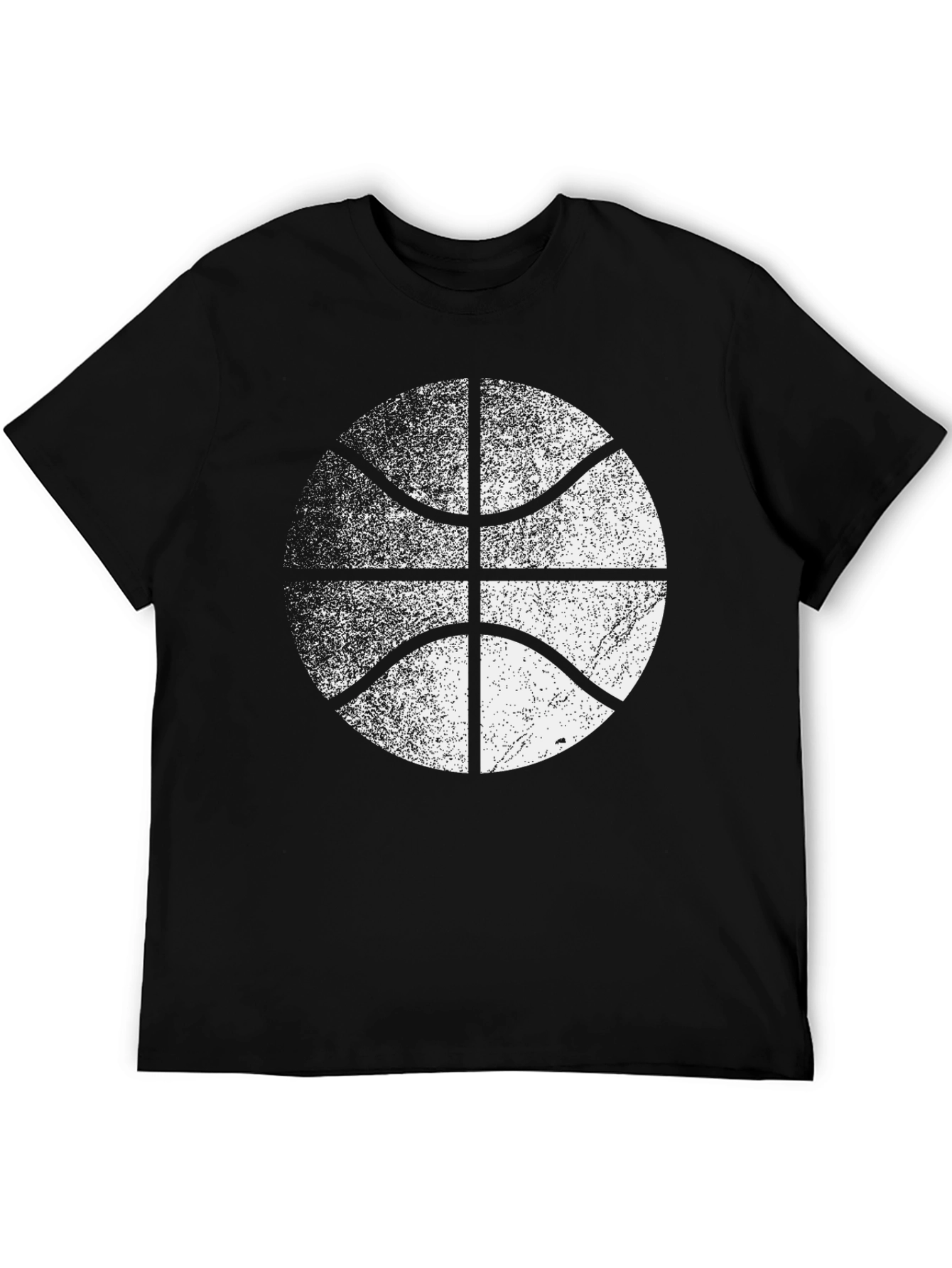 Distressed Basketball Graphic Tee - Cool Sport Shirt