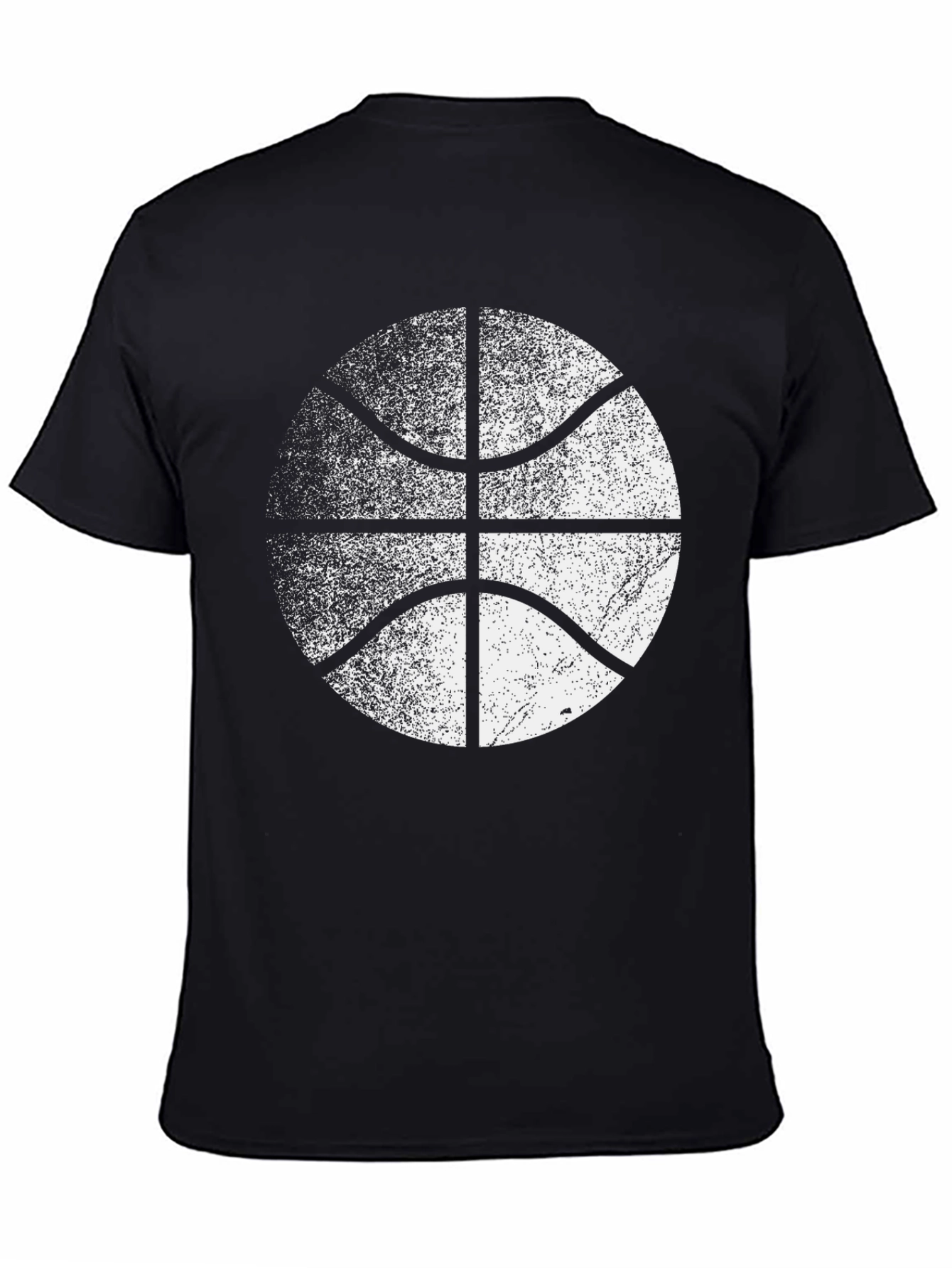 Distressed Basketball Graphic Tee - Cool Sport Shirt