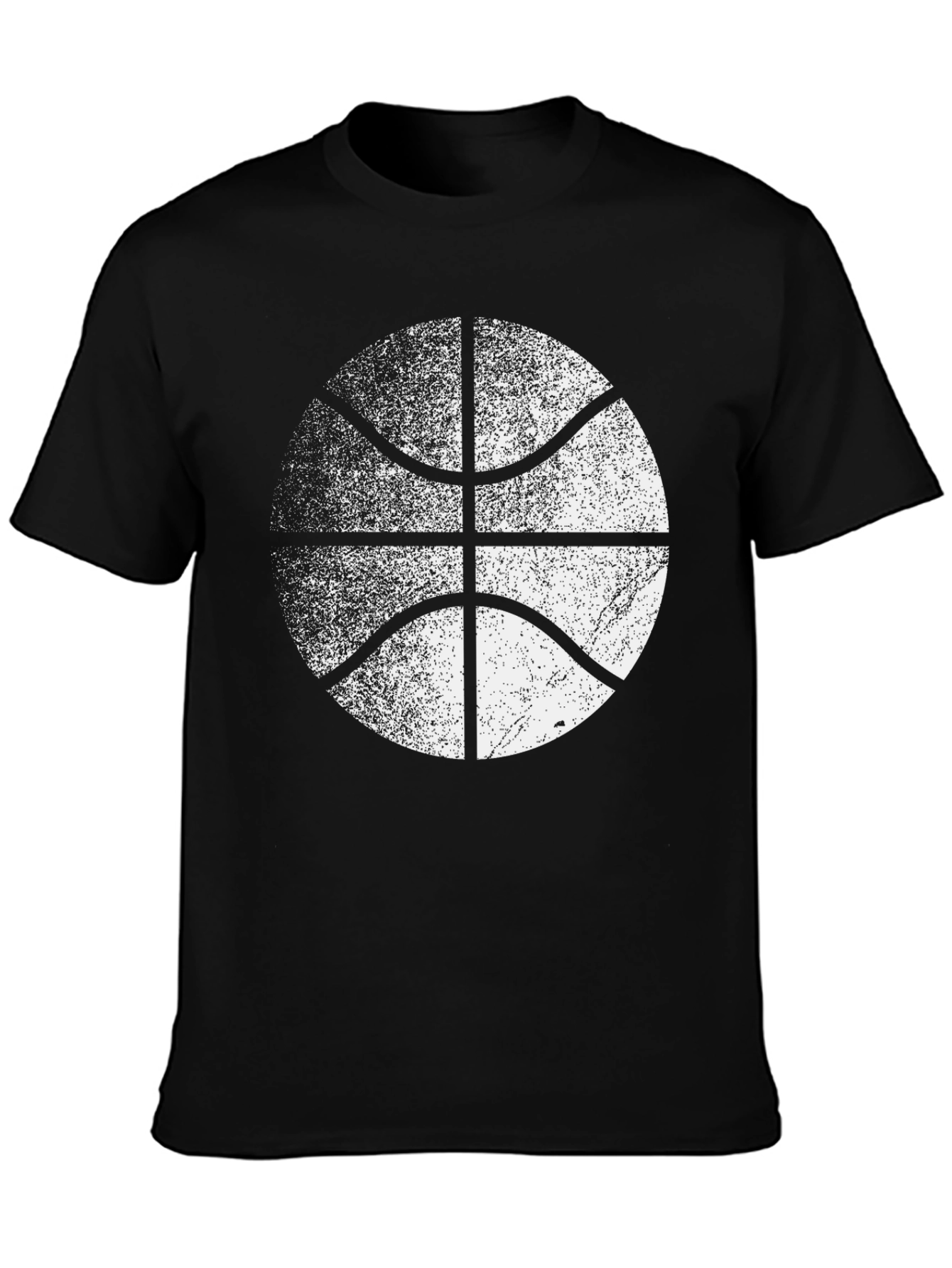 Distressed Basketball Graphic Tee - Cool Sport Shirt