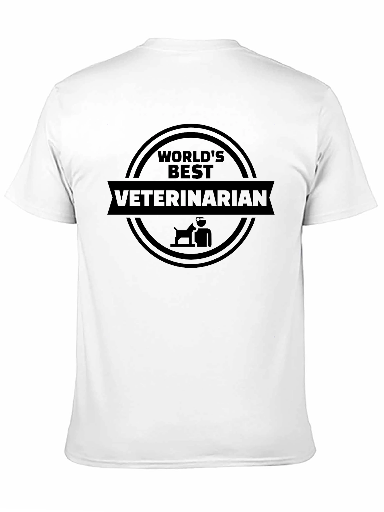 Worlds Best Veterinarian Black T-Shirt