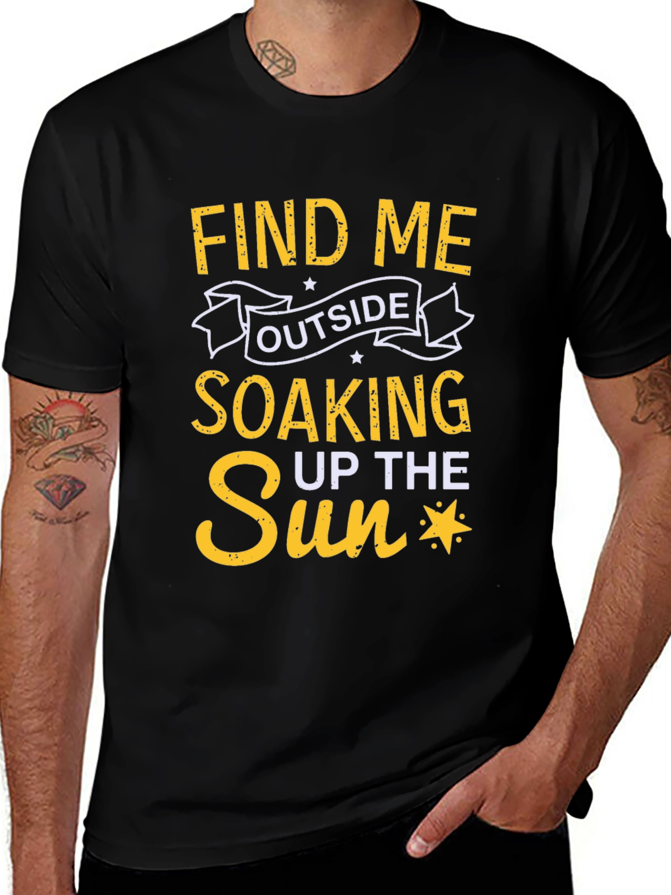 Find Me Outside T-Shirt - Soaking Up the Sun