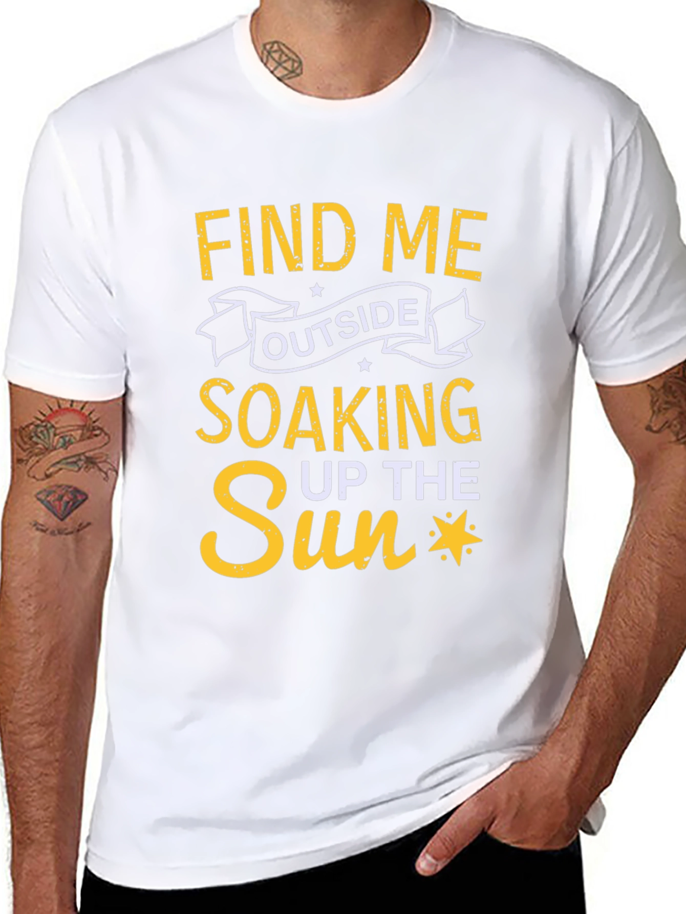 Find Me Outside T-Shirt - Soaking Up the Sun