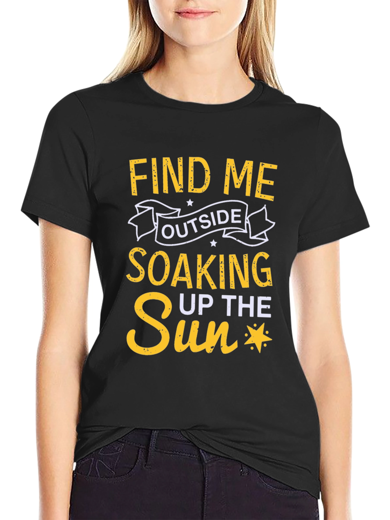 Find Me Outside T-Shirt - Soaking Up the Sun