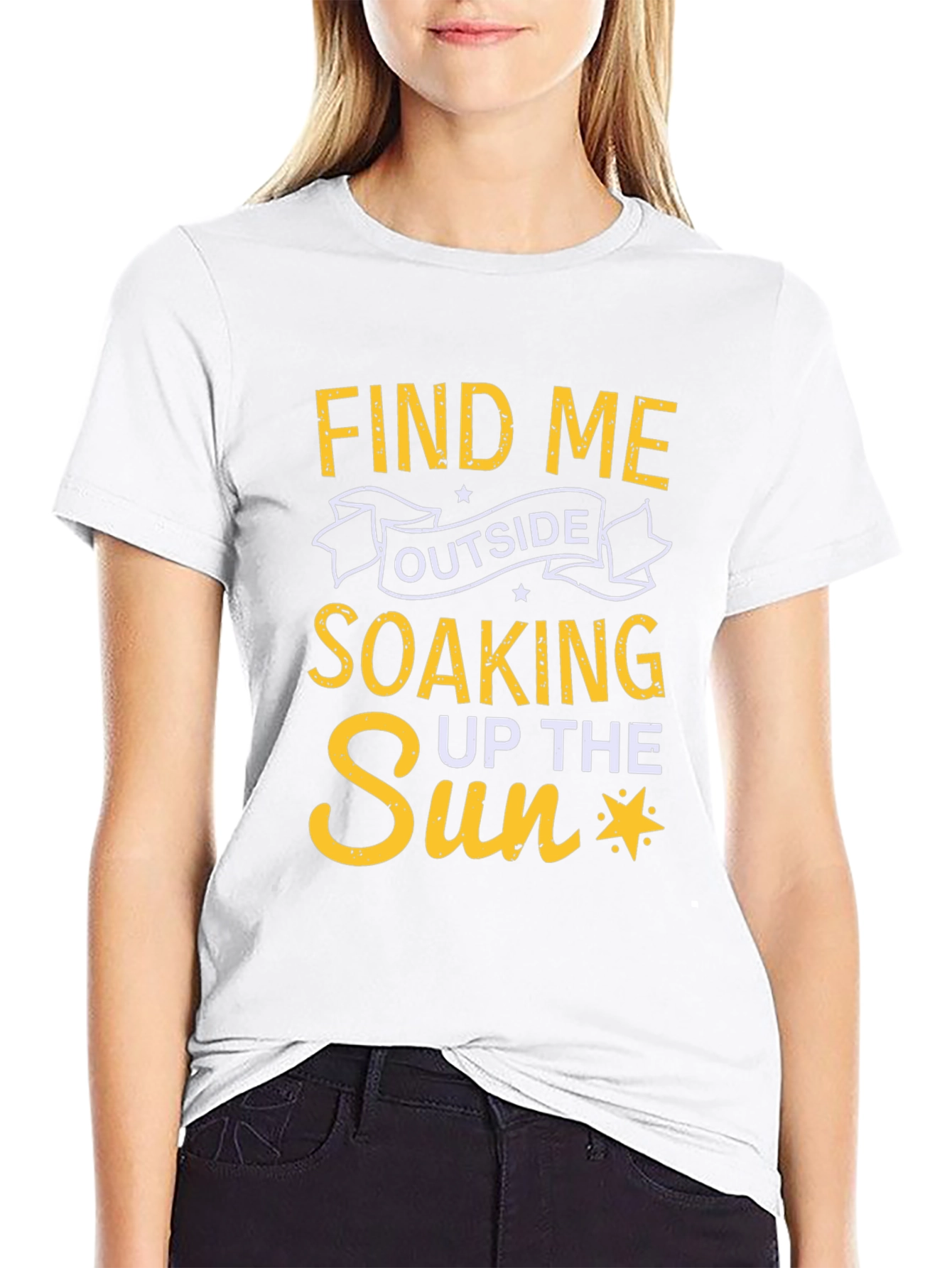 Find Me Outside T-Shirt - Soaking Up the Sun