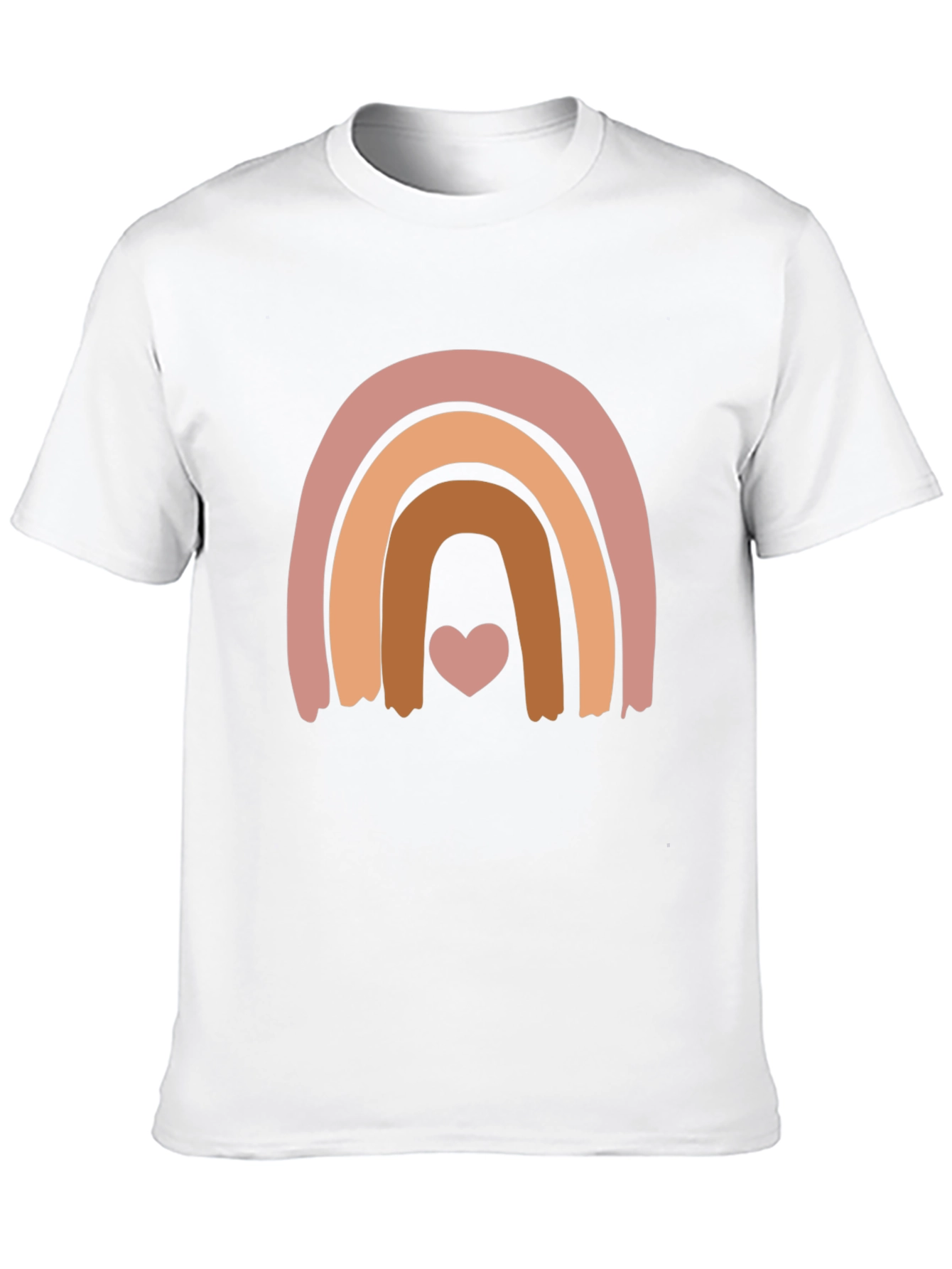 Boho Rainbow Heart Graphic Tee