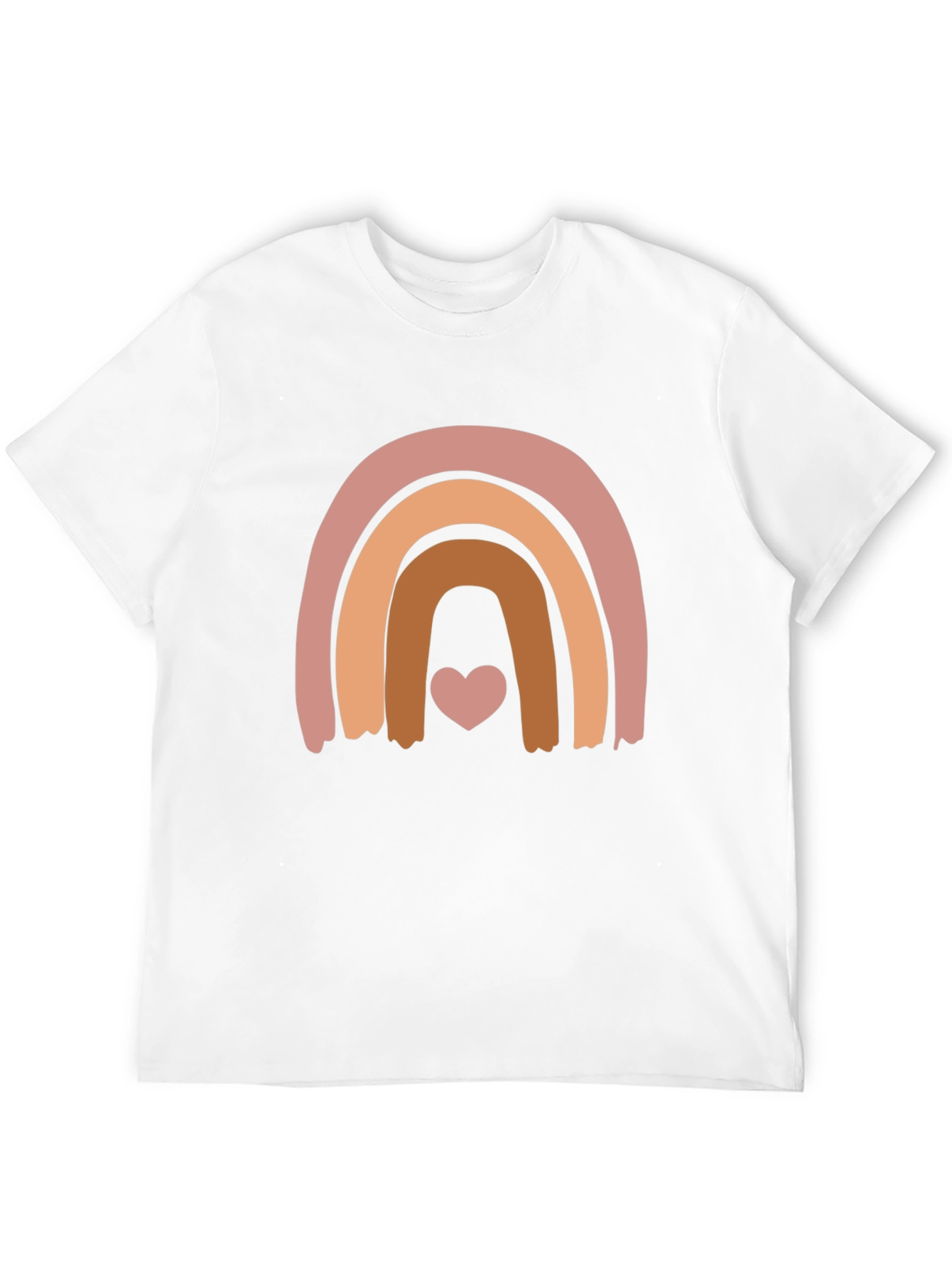 Boho Rainbow Heart Graphic Tee