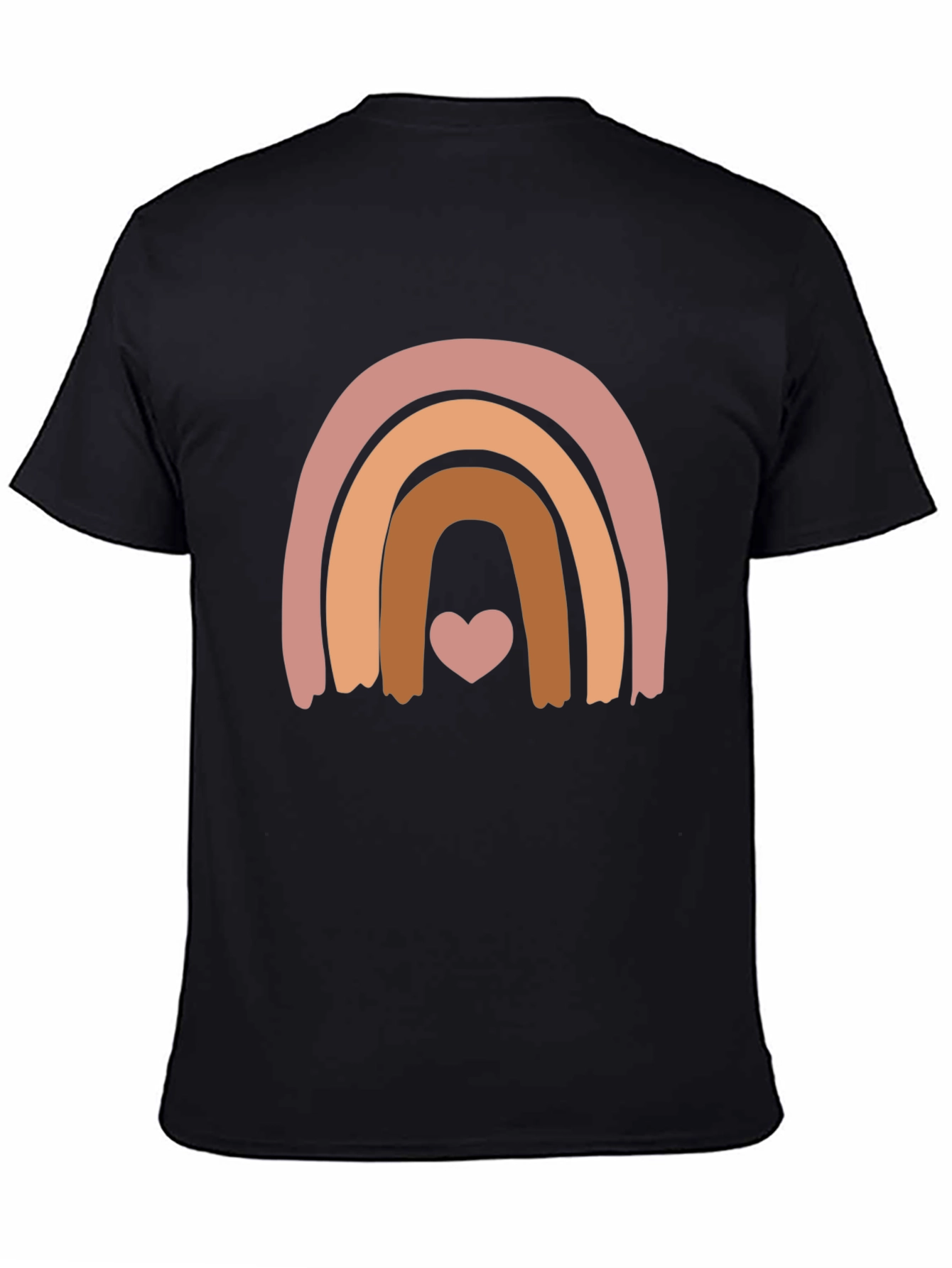 Boho Rainbow Heart Graphic Tee