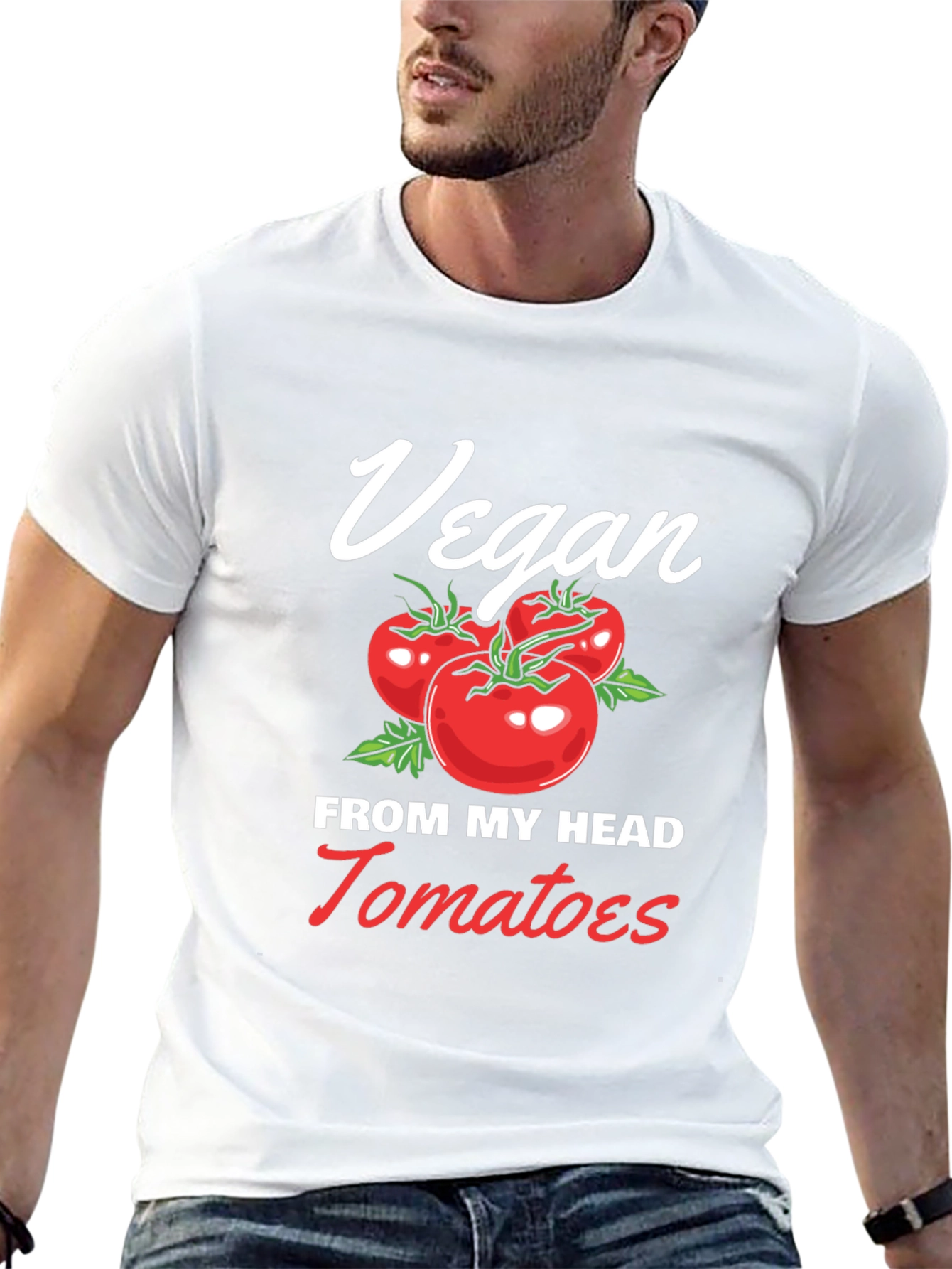 Vegan From My Head Tomatoes T-Shirt