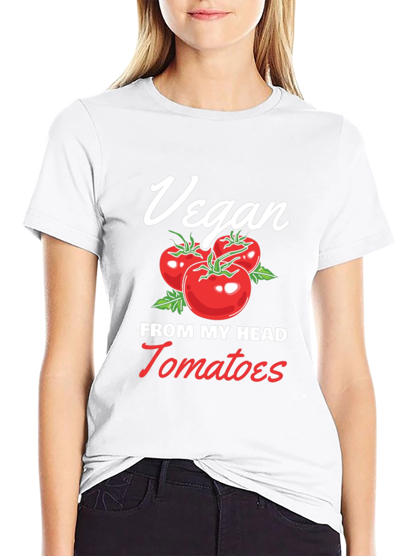 Vegan From My Head Tomatoes T-Shirt