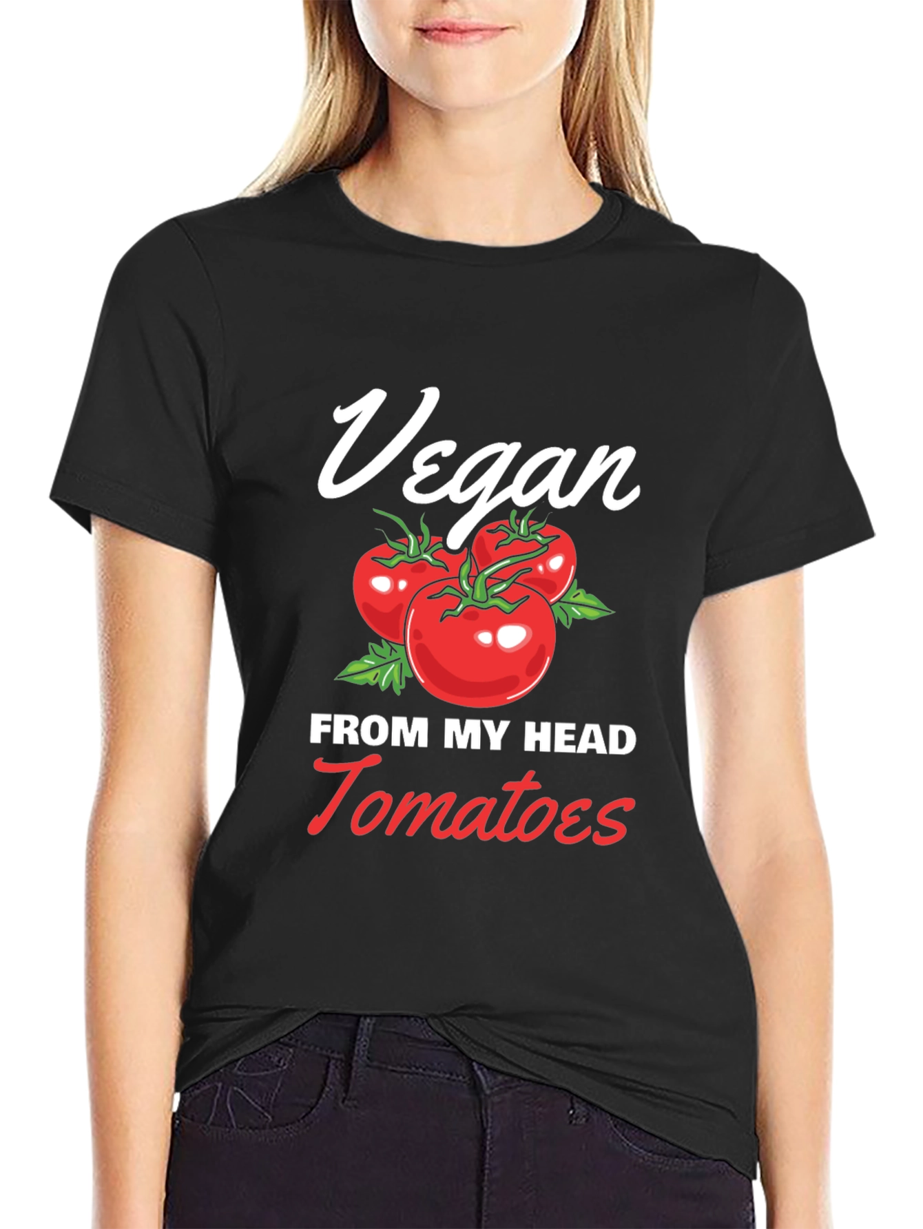 Vegan From My Head Tomatoes T-Shirt