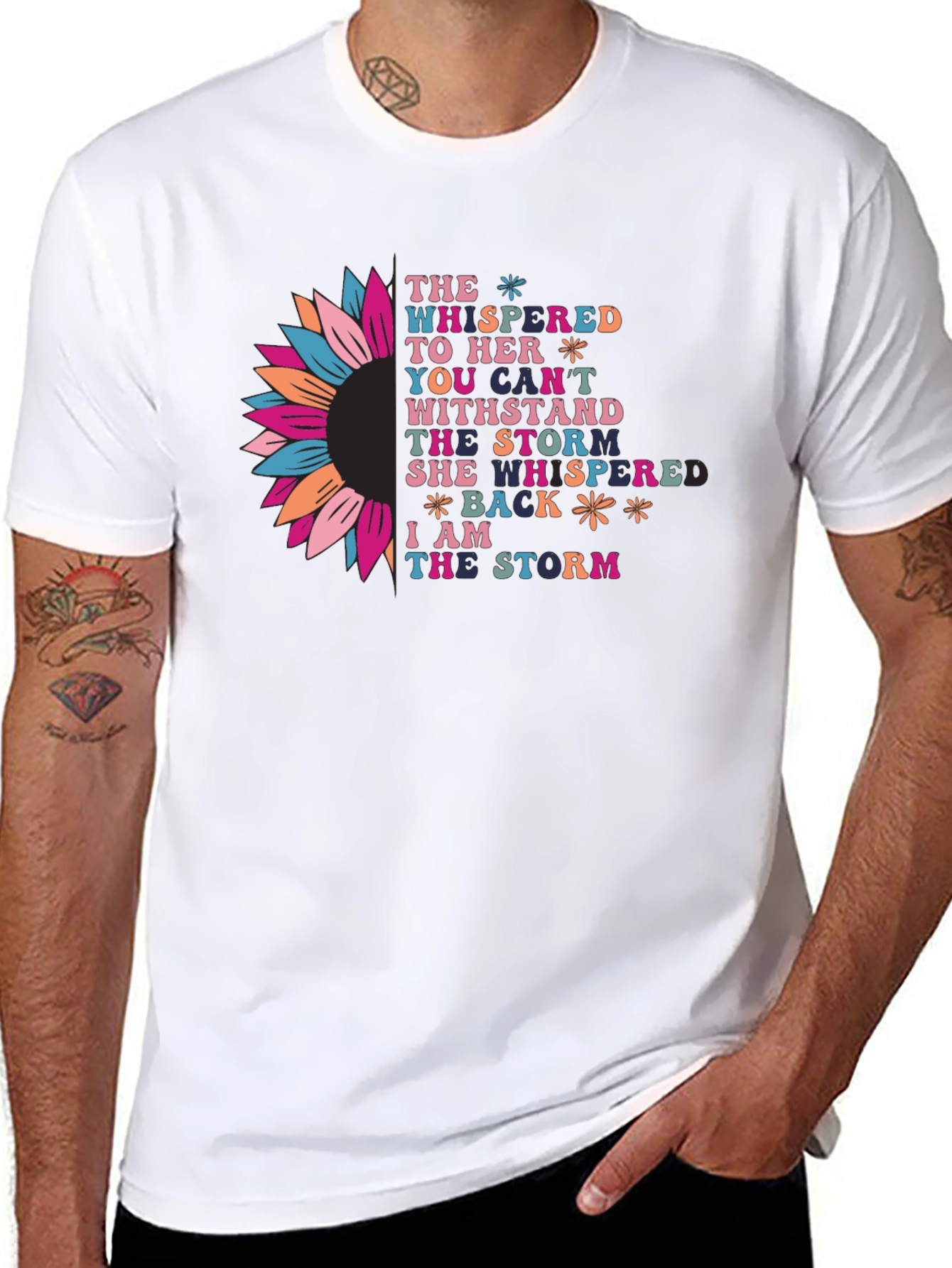 Inspirational I am the storm Graphic T-Shirt