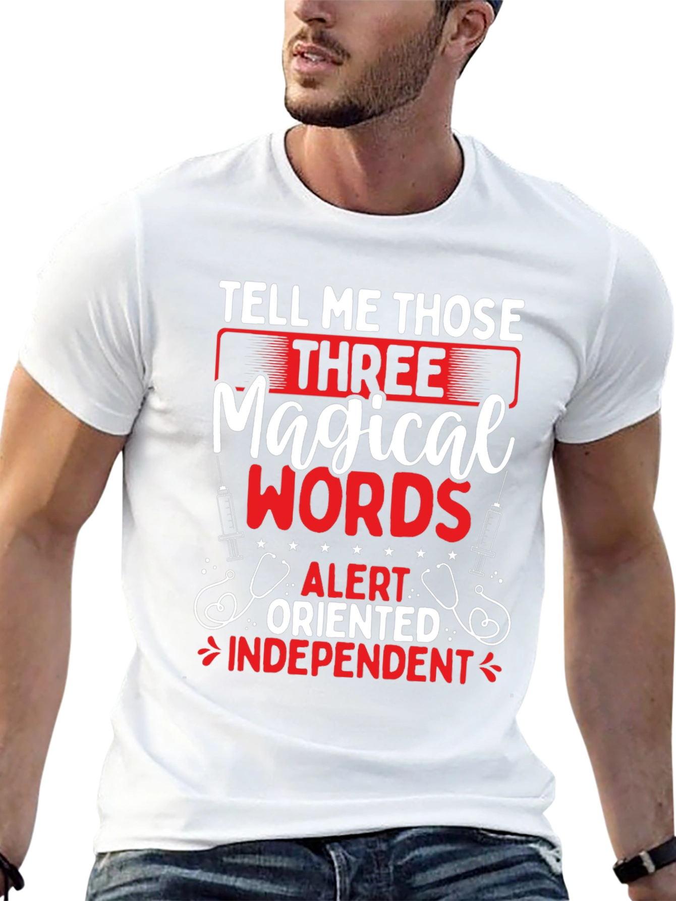 Magical Words Nurse T-Shirt - Black